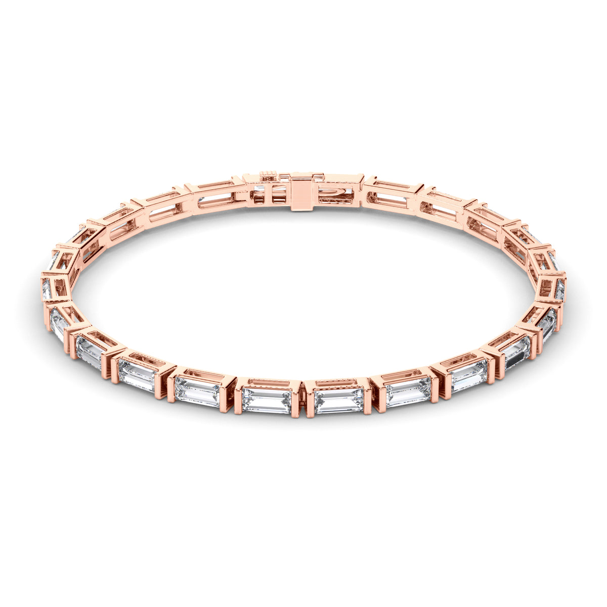 Kaia - East-West Baguette Diamond Tennis Bracelet