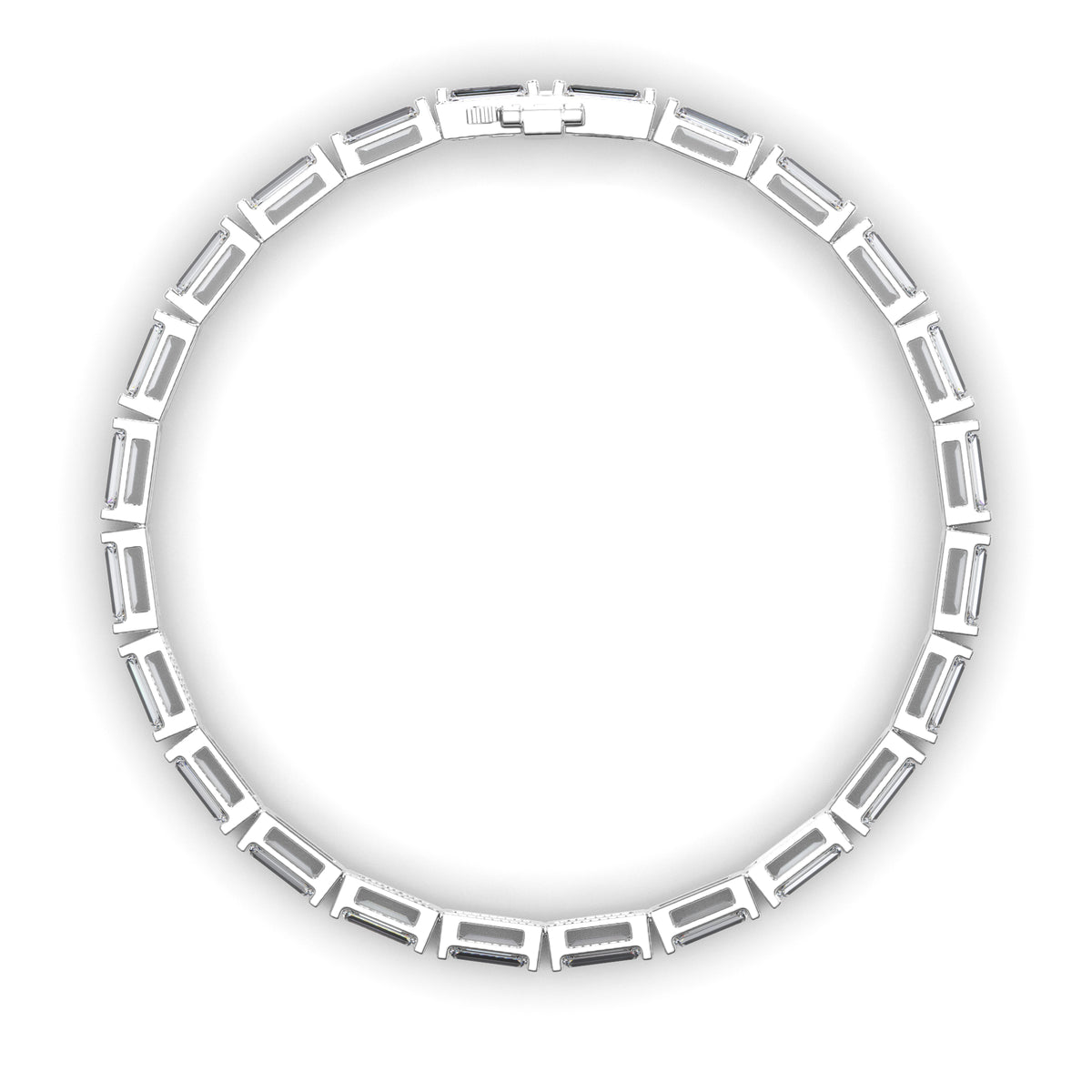 Kaia - East-West Baguette Diamond Tennis Bracelet