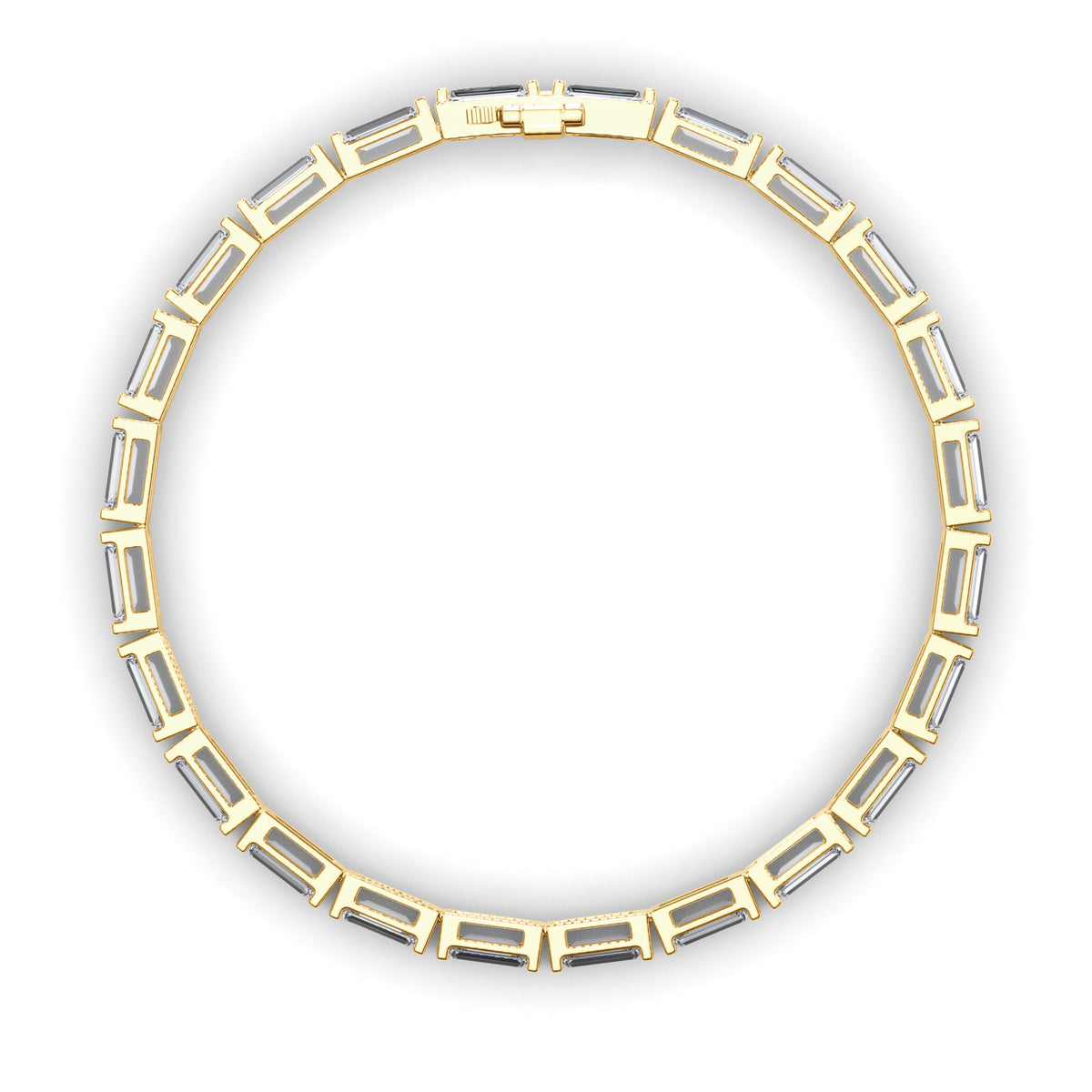 Kaia - East-West Baguette Diamond Tennis Bracelet