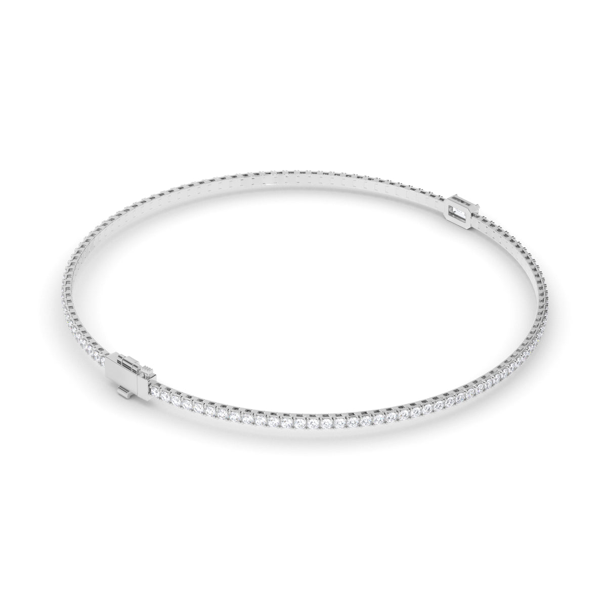 Isla - Emerald Cut Centre Diamond Tennis Bracelet