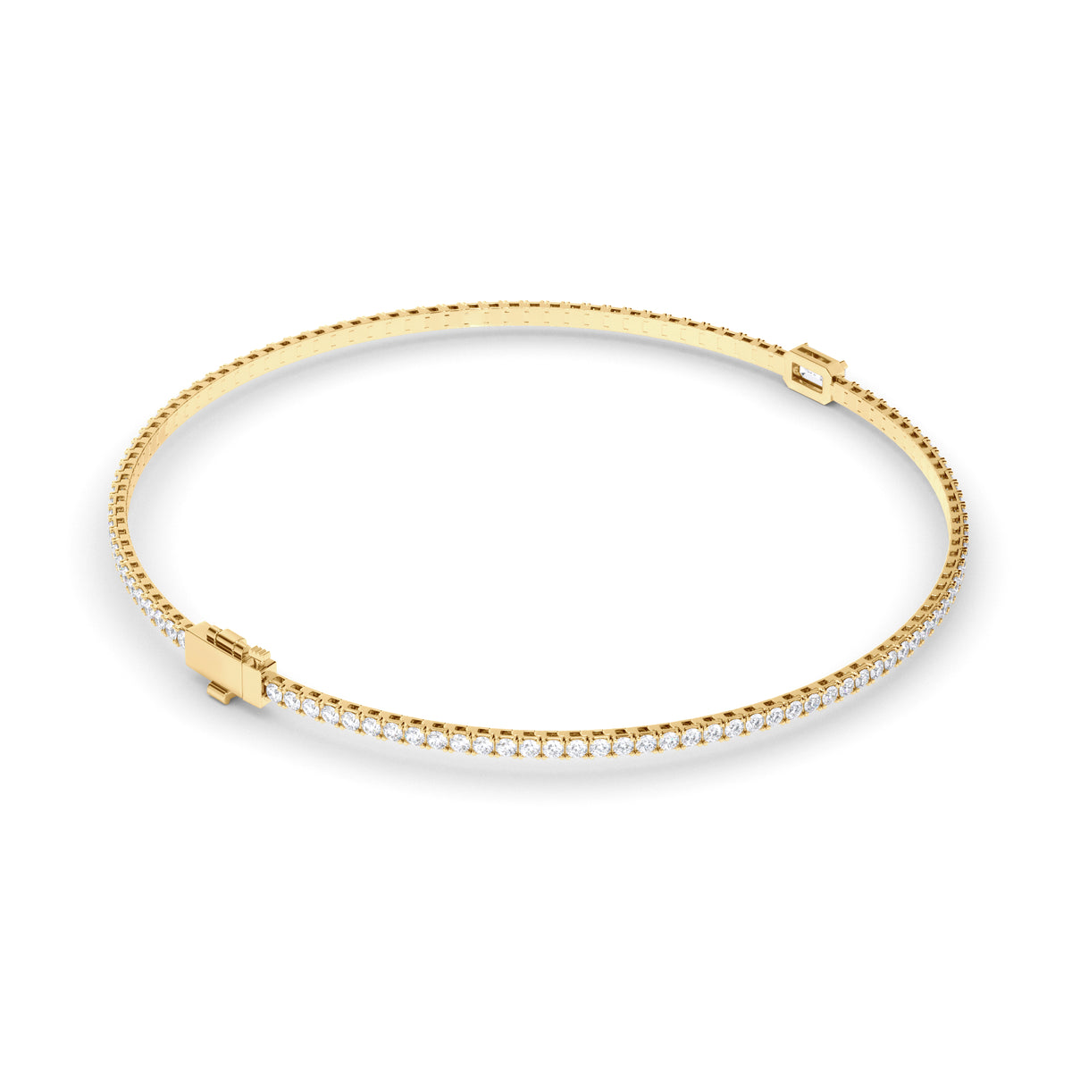 Isla - Emerald Cut Centre Diamond Tennis Bracelet