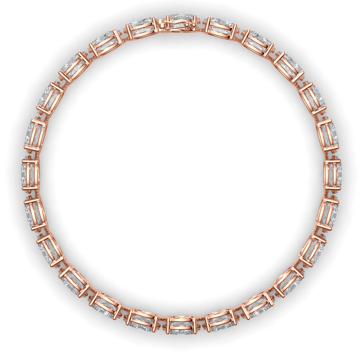 Esme - Oval Diamond Tennis Bracelet