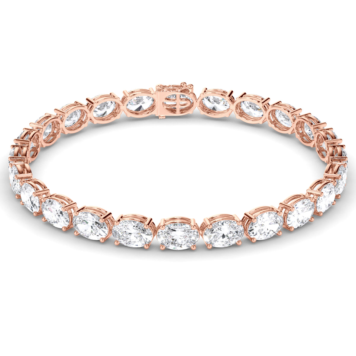 Esme - Oval Diamond Tennis Bracelet