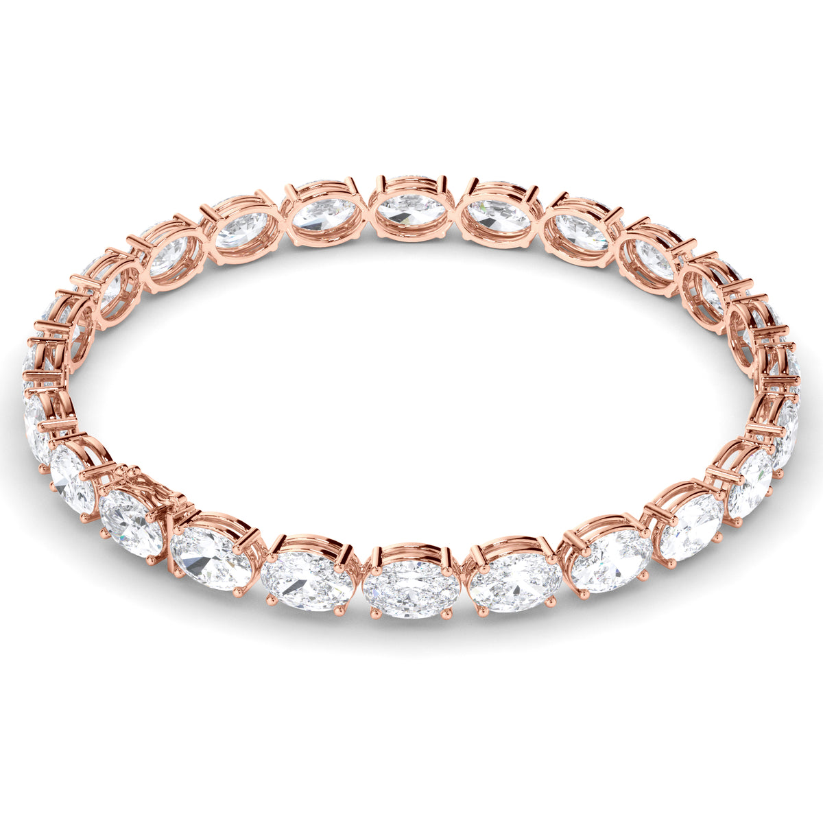 Esme - Oval Diamond Tennis Bracelet