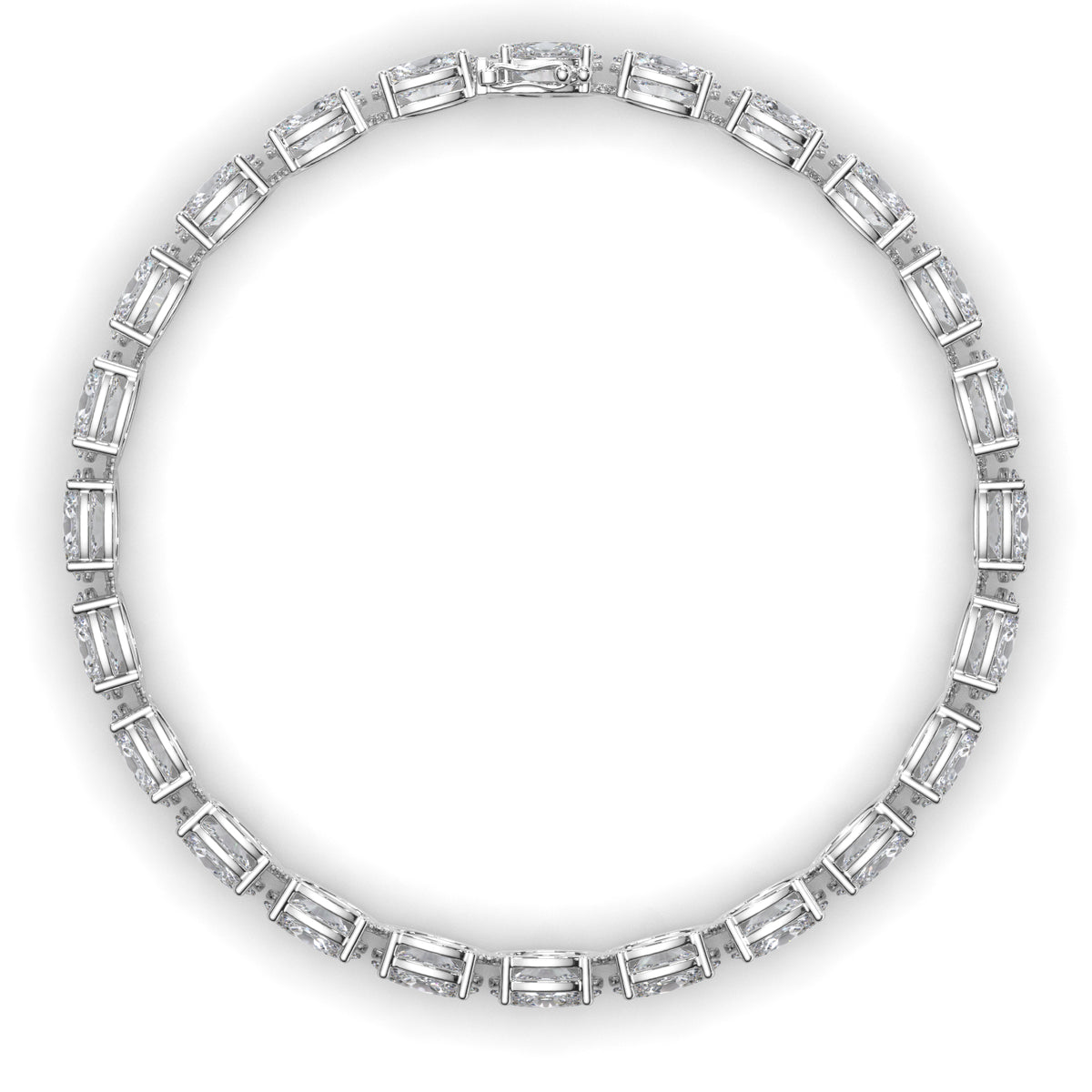 Esme - Oval Diamond Tennis Bracelet