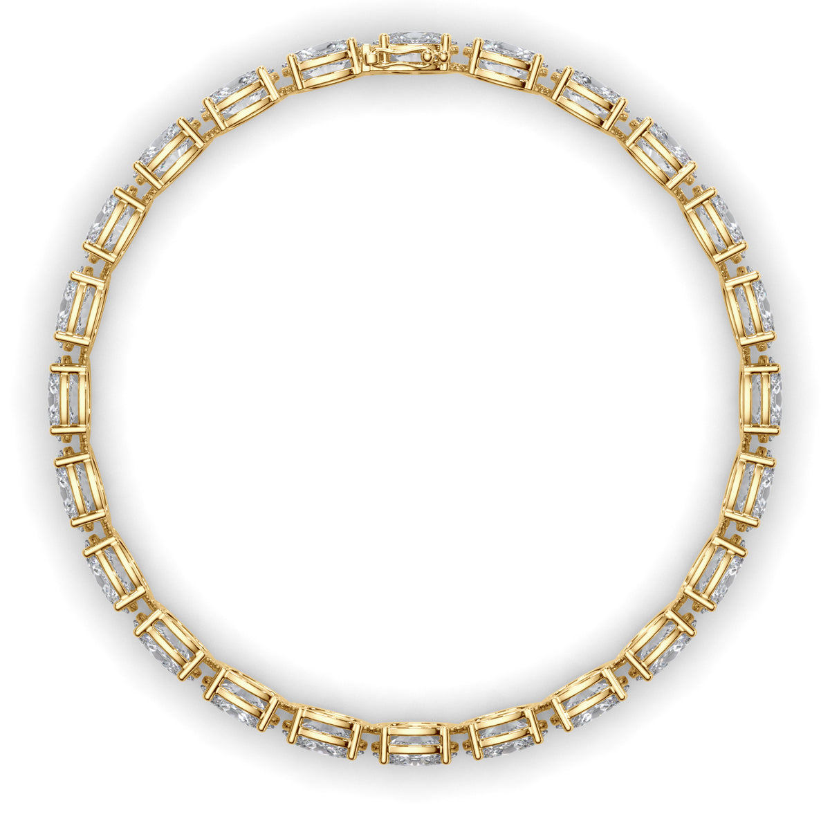 Esme - Oval Diamond Tennis Bracelet