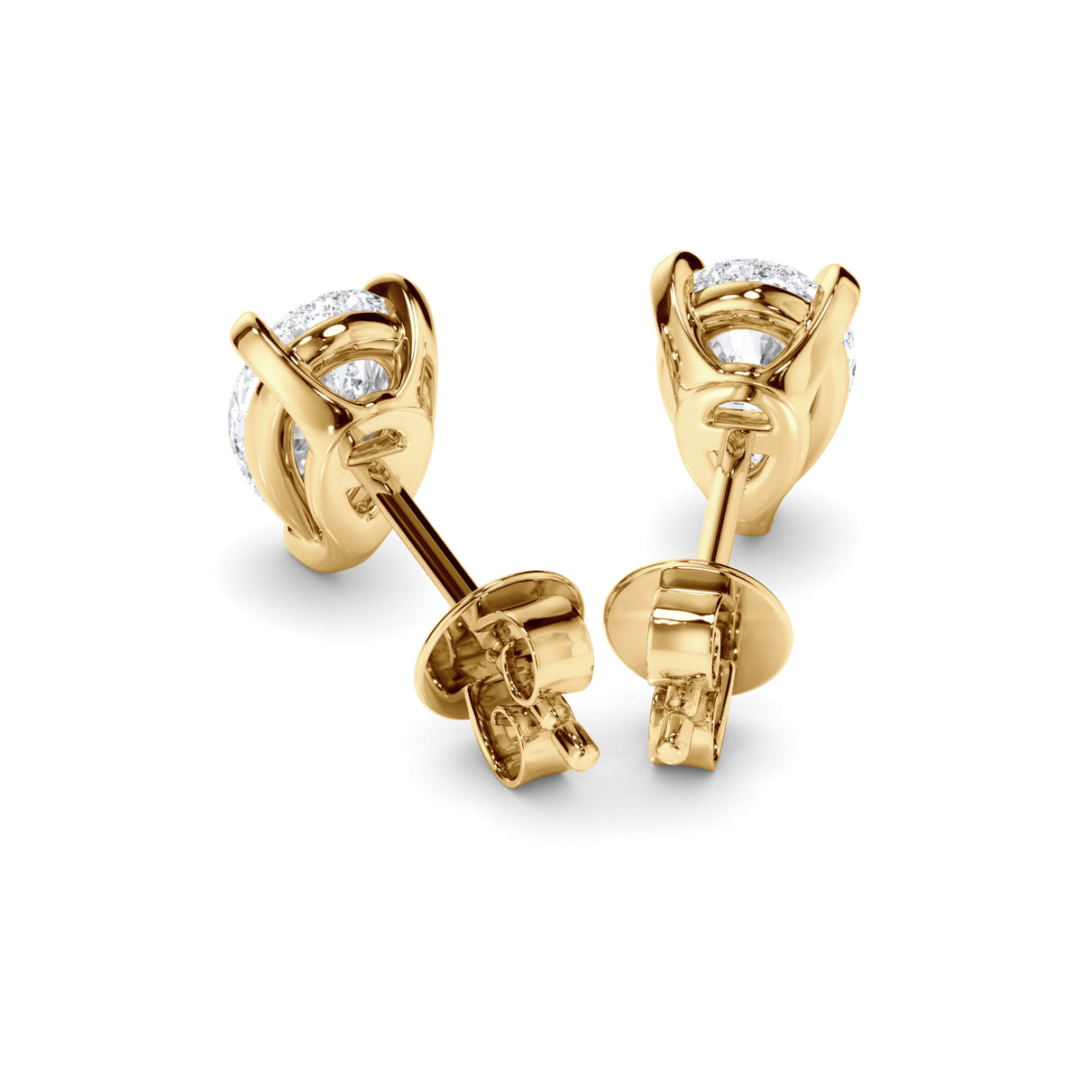 Brielle - Pear Cut Diamond Stud Earrings