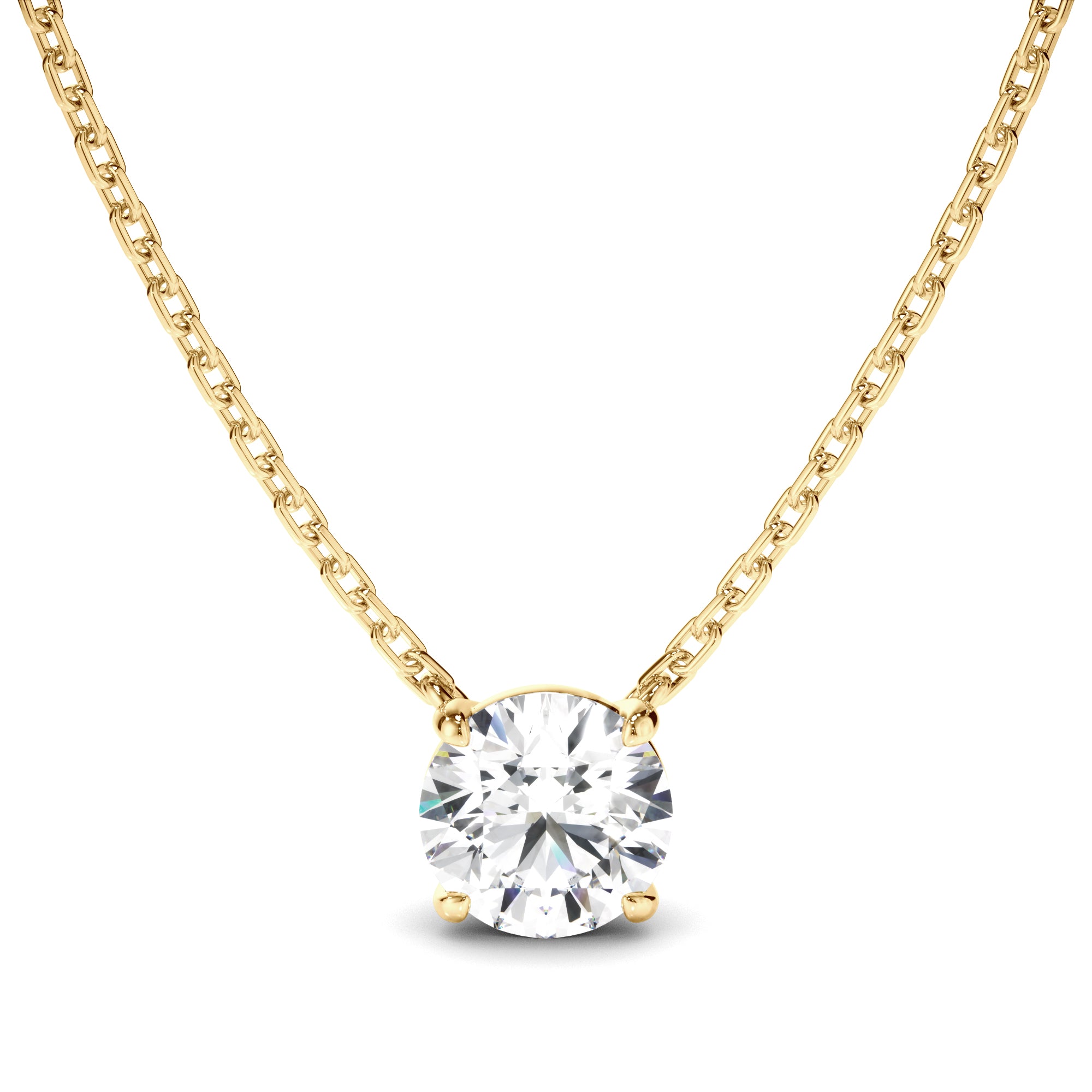 Lune - Round Brilliant Cut Diamond Necklet