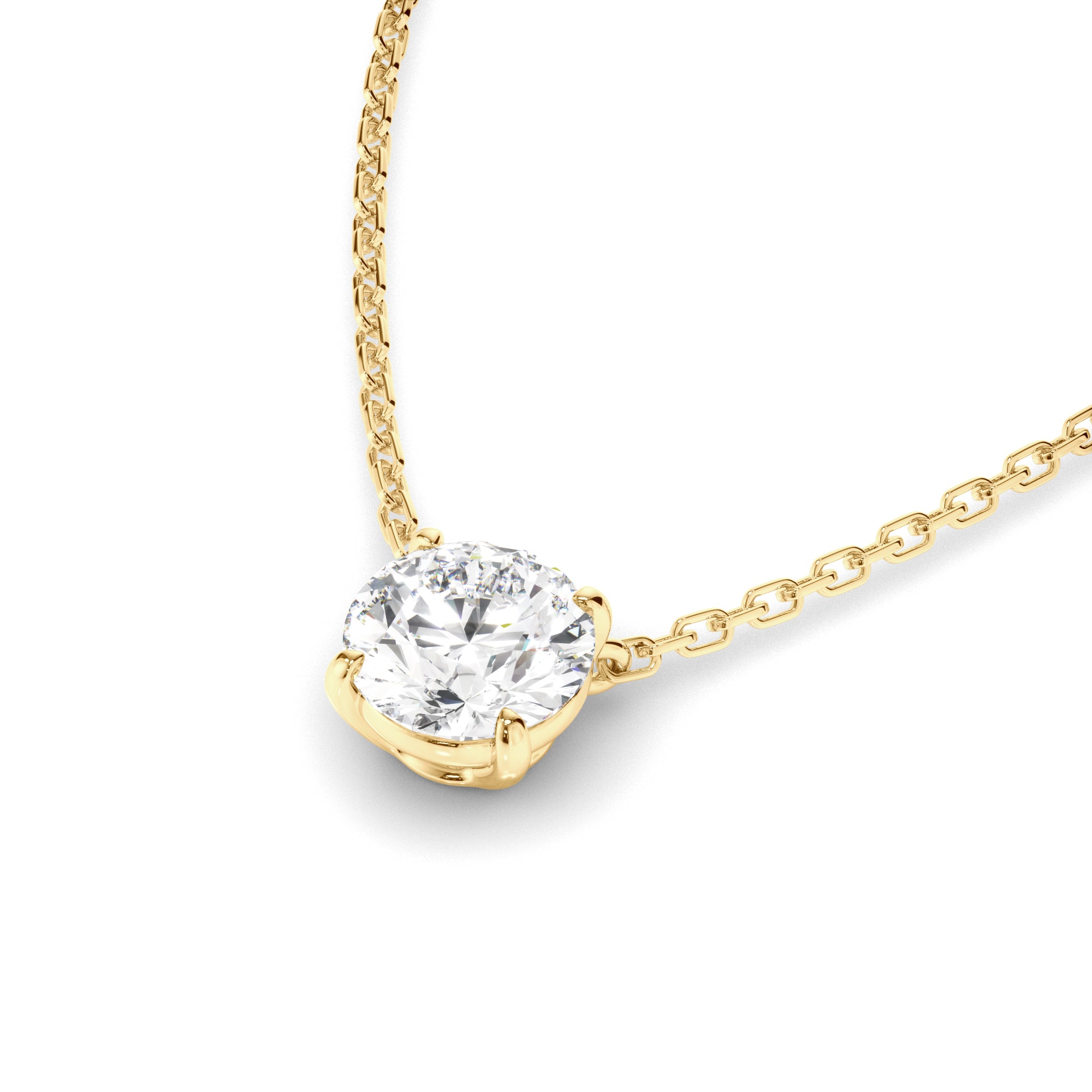 Lune - Round Brilliant Cut Diamond Necklet