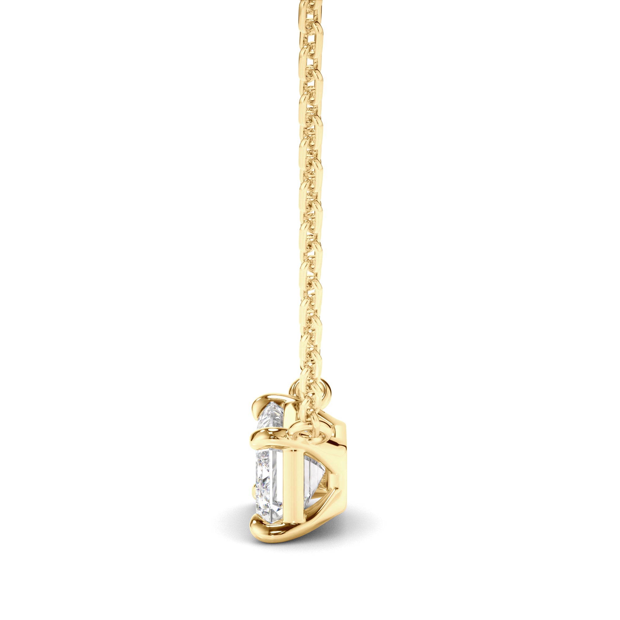 Venus - East West Emerald Cut Diamond Necklet
