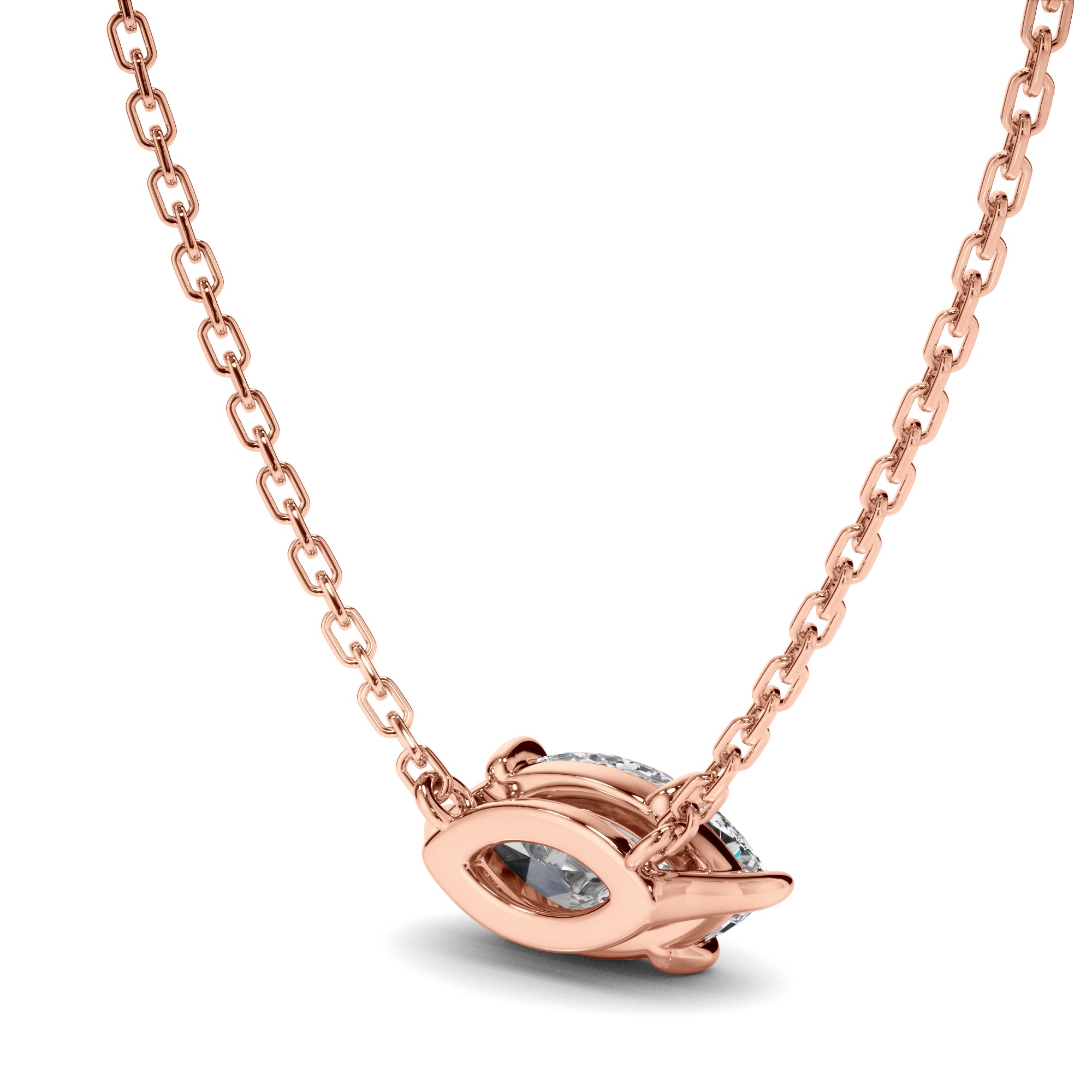 Delphine - East West Marquise Cut Diamond Necklet