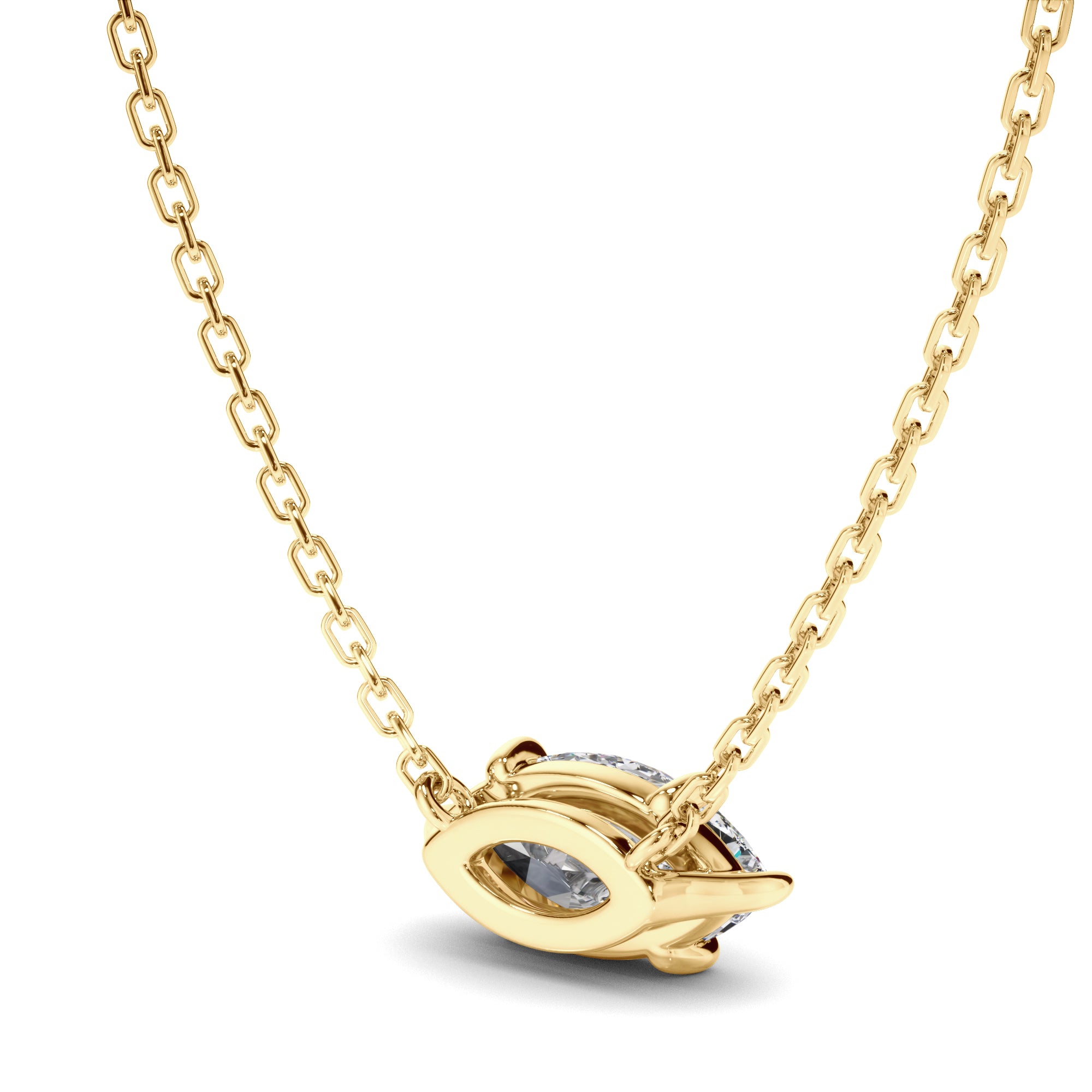 Delphine - East West Marquise Cut Diamond Necklet