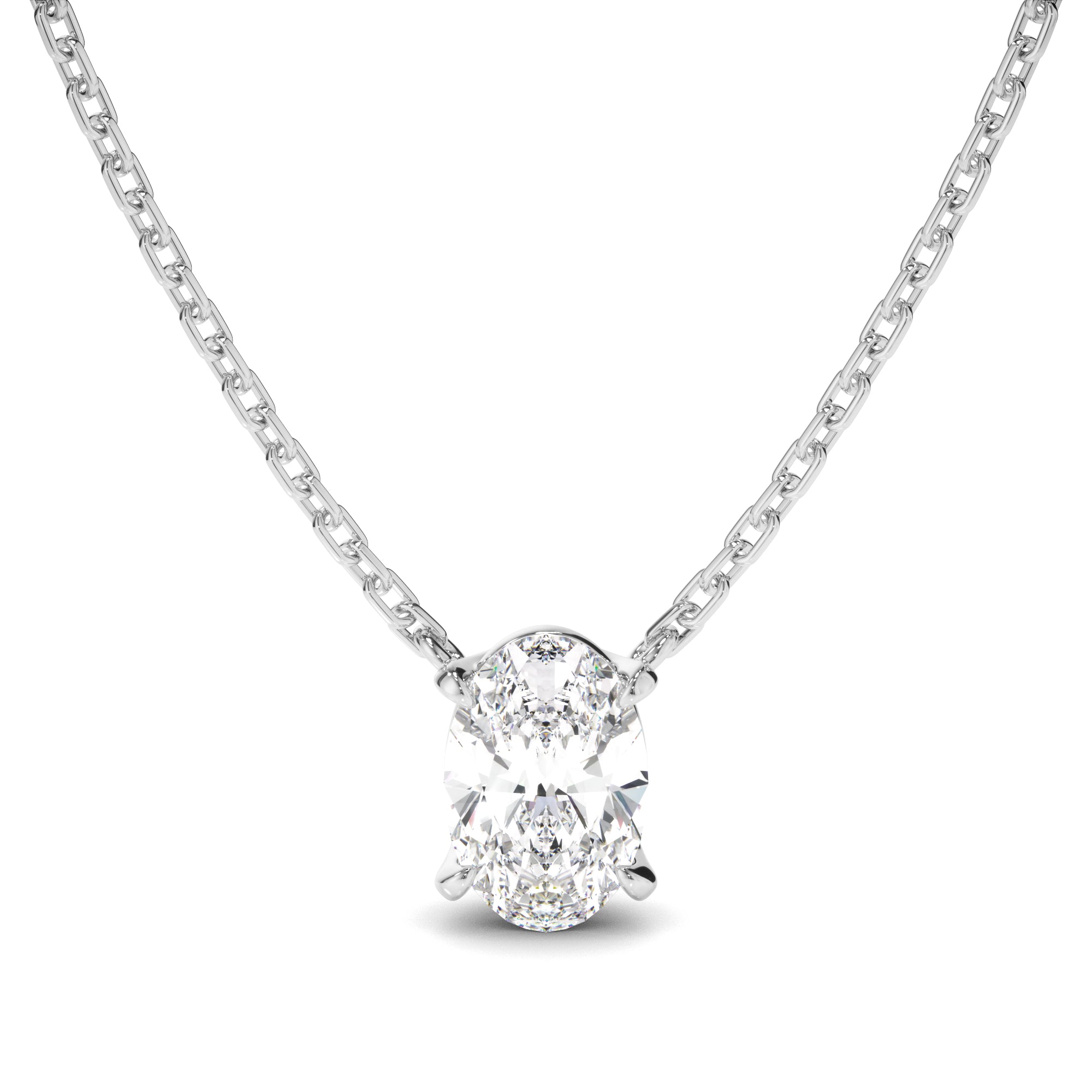 Eden - Oval Cut Diamond Necklet