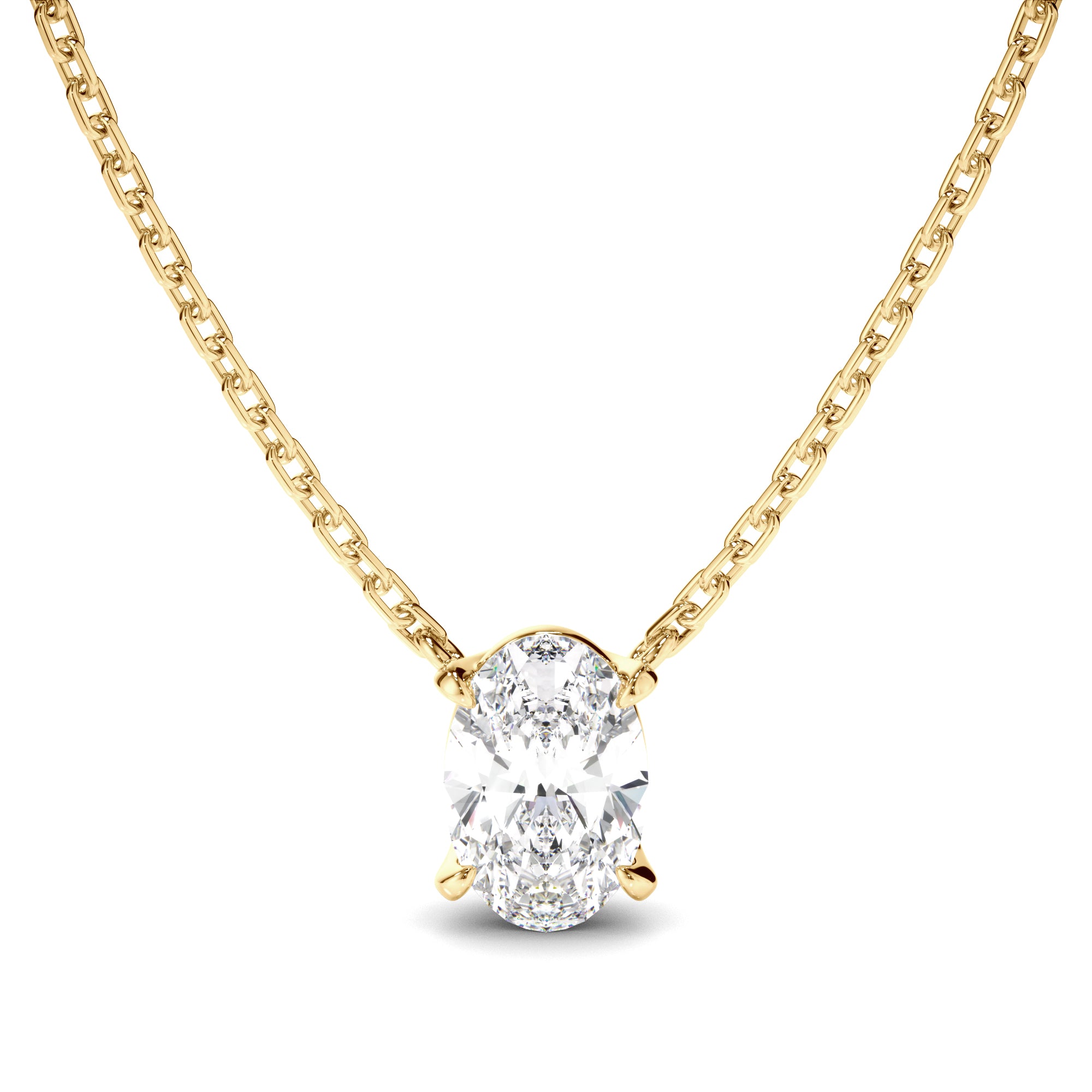Eden - Oval Cut Diamond Necklet