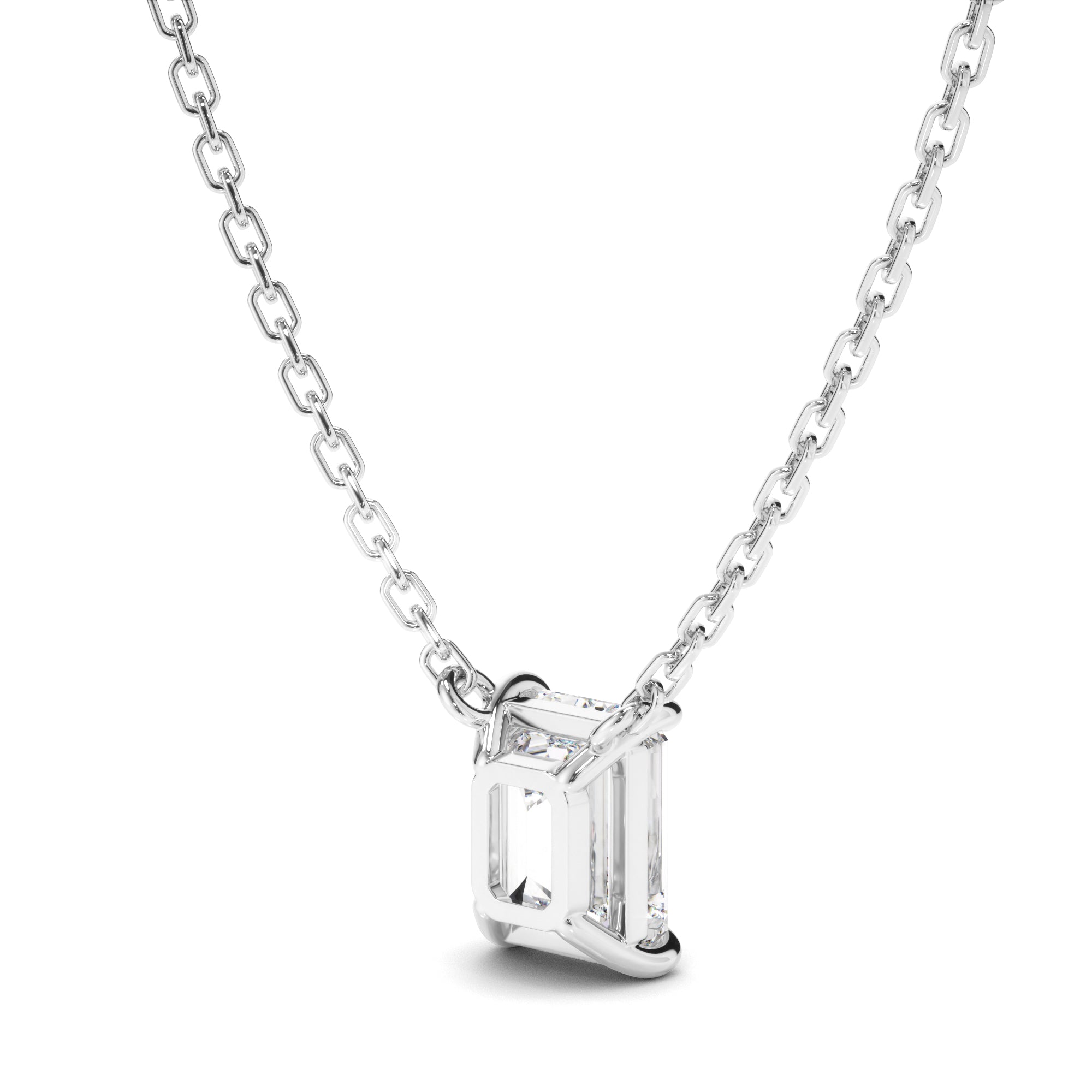 Esme - Emerald Cut Diamond Necklet