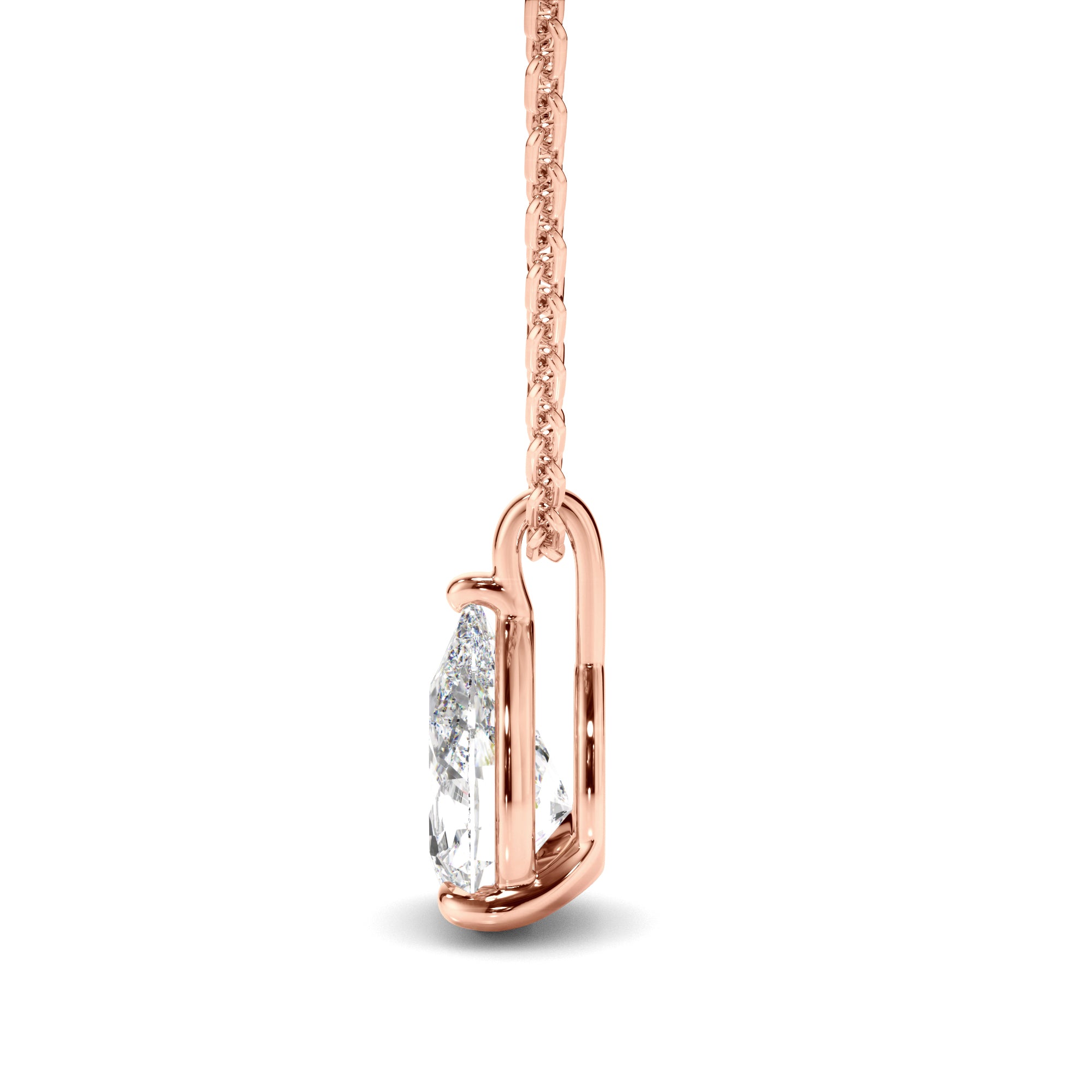 Brielle - Pear Cut Diamond Pendant