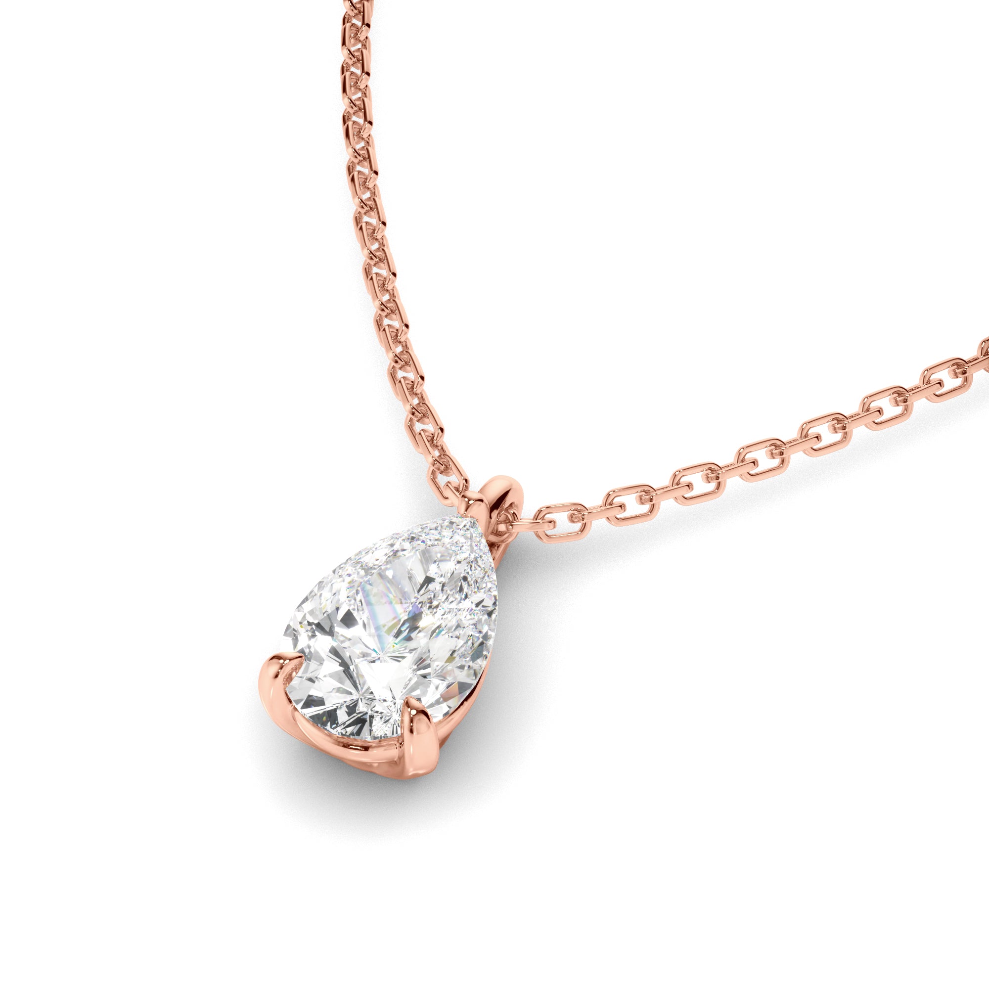Brielle - Pear Cut Diamond Pendant
