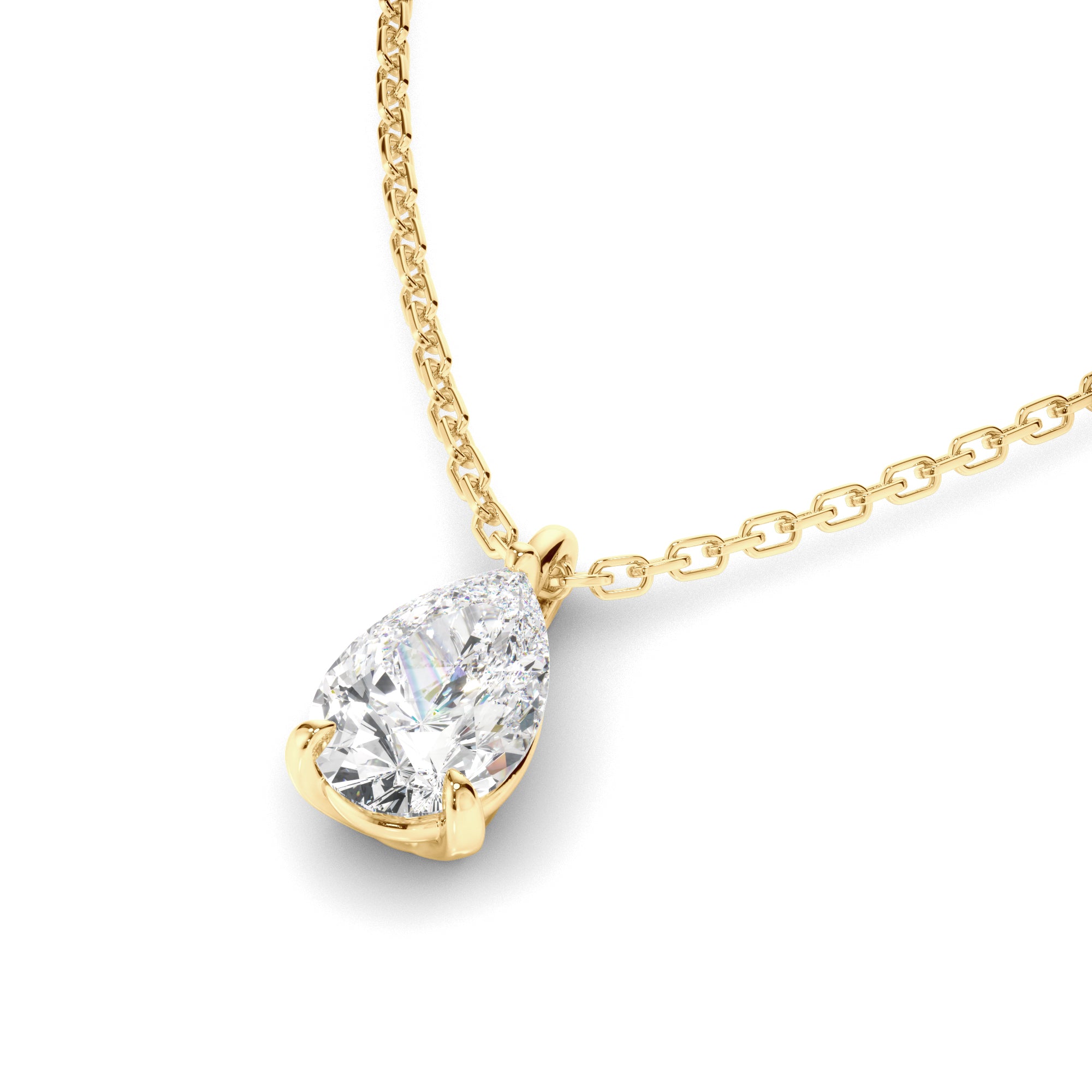 Brielle - Pear Cut Diamond Pendant