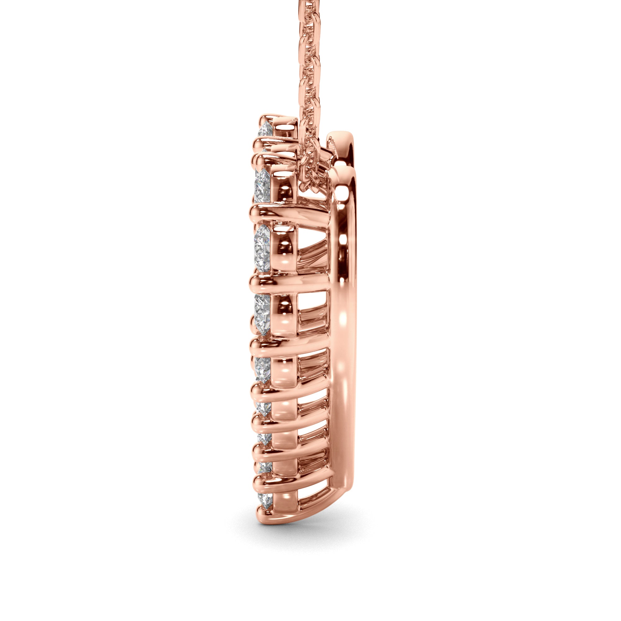 Lover - Diamond Heart-Shaped Necklet