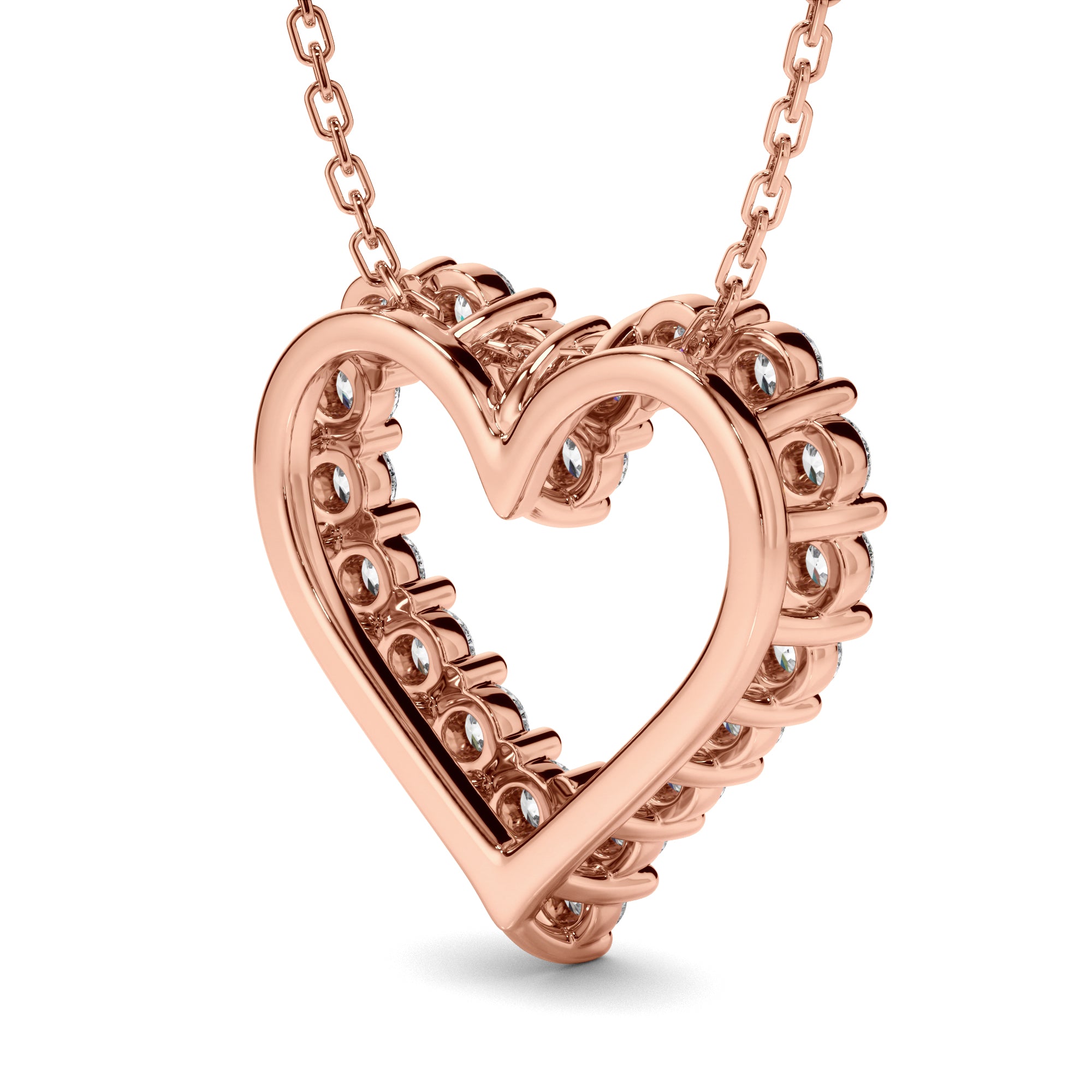 Lover - Diamond Heart-Shaped Necklet