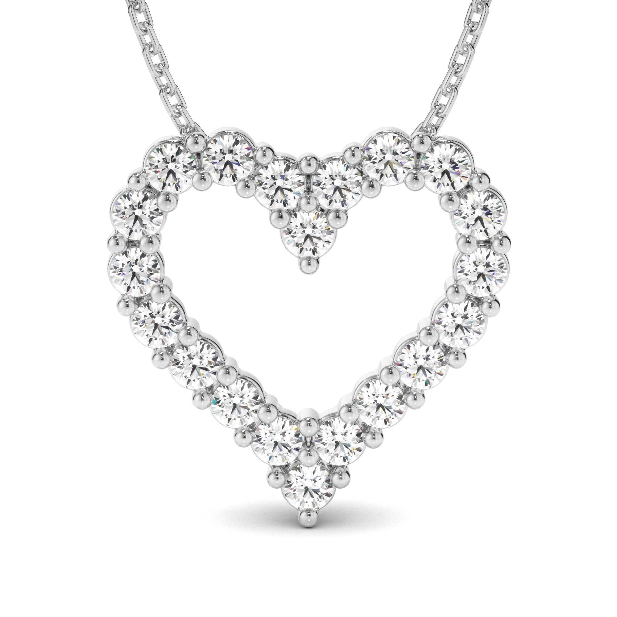 Lover - Diamond Heart-Shaped Necklet