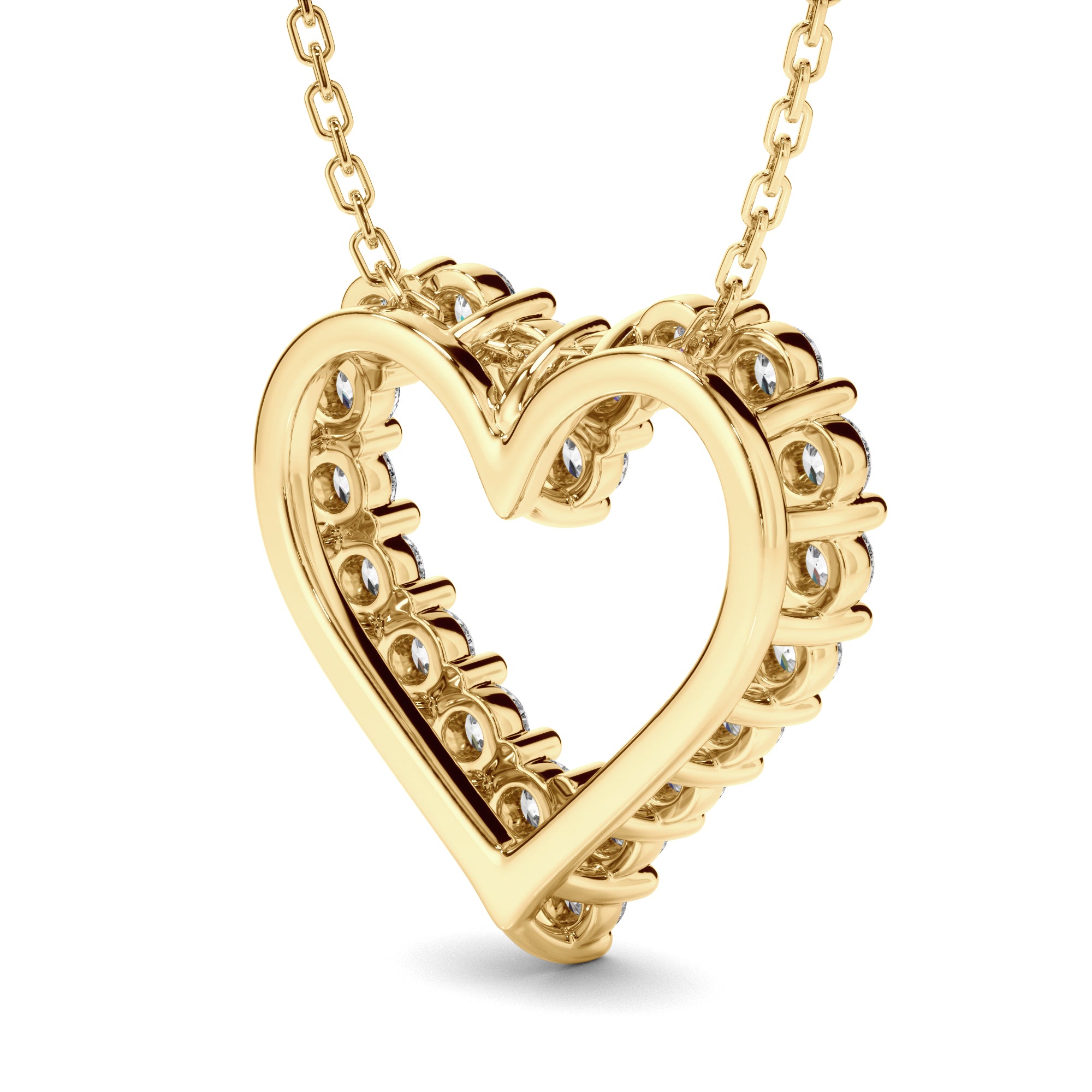 Lover - Diamond Heart-Shaped Necklet