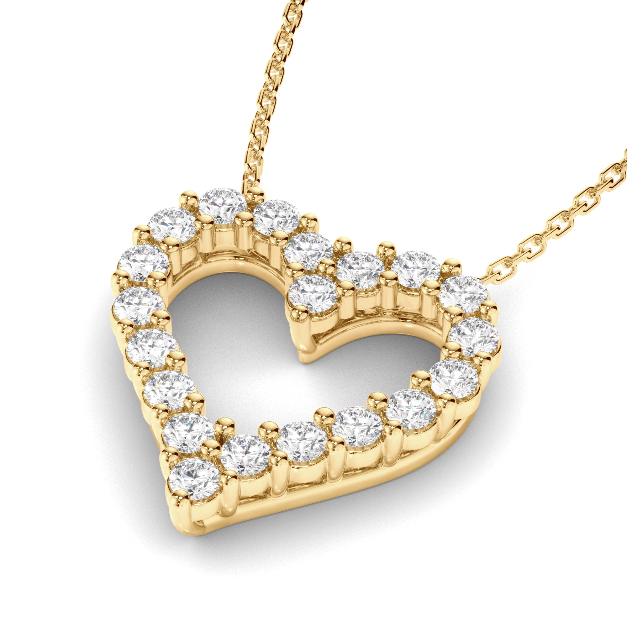 Lover - Diamond Heart-Shaped Necklet