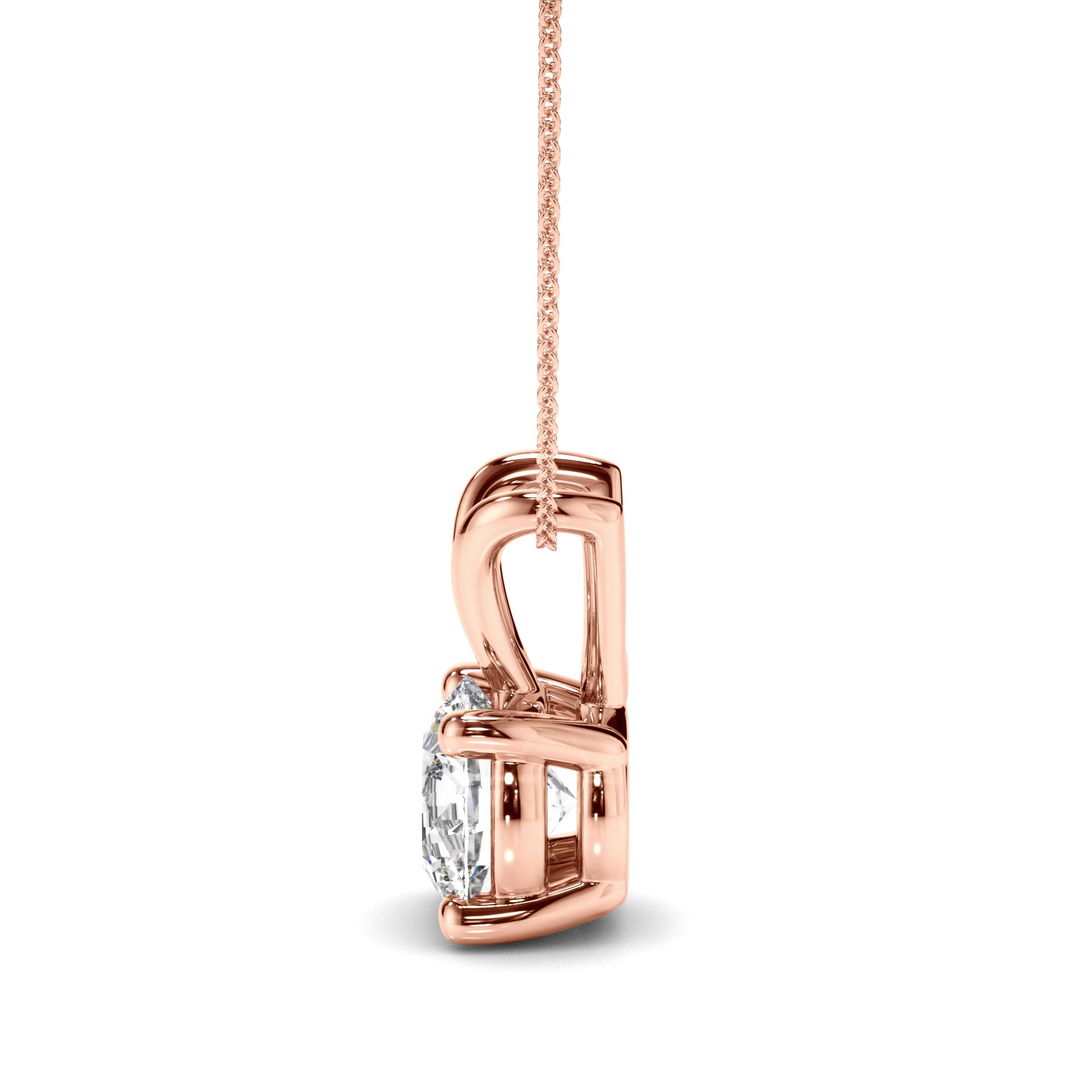 Anouk - Round Brilliant Cut Diamond Pendant