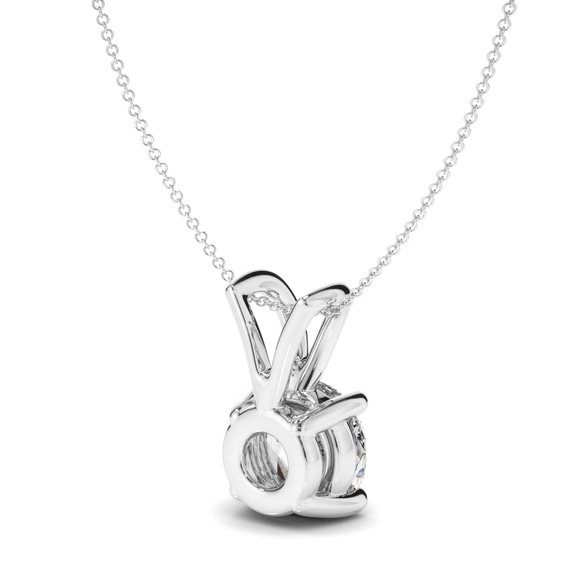 Anouk - Round Brilliant Cut Diamond Pendant