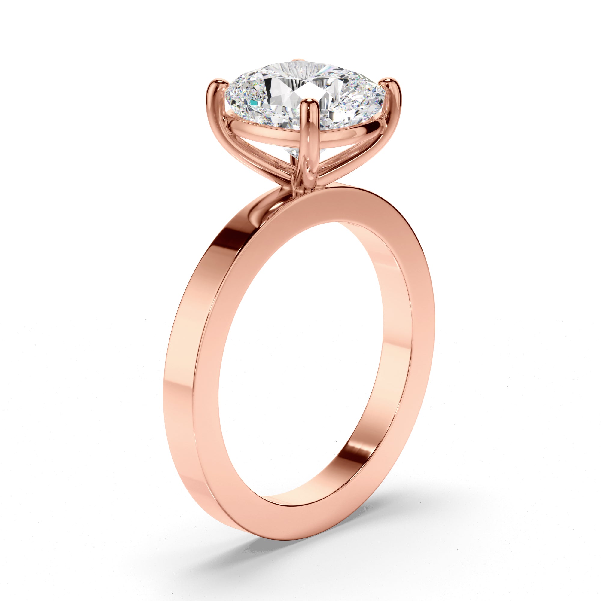 Liora - Cushion Cut Diamond Solitaire Engagement Ring