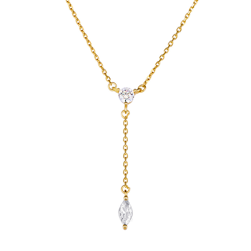 Juno CZ Dangle Pendant Necklace