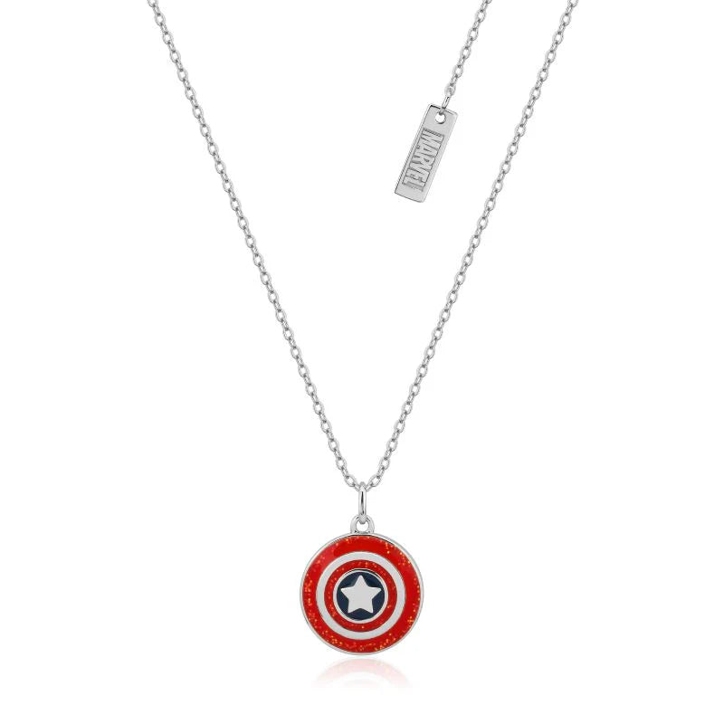 Marvel - Enamel Captain America Sheild Necklace