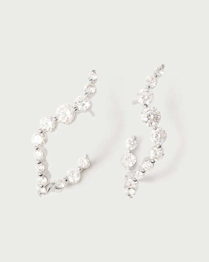 Matilda 18ct White Gold Lab Diamond Earrings