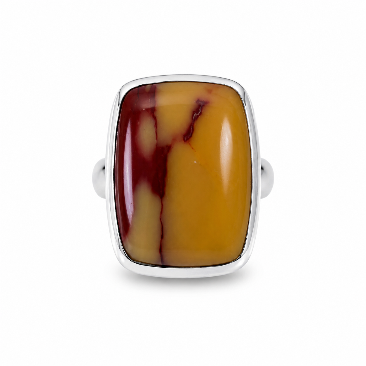 Mookaite Sterling Silver Ring (Size L)