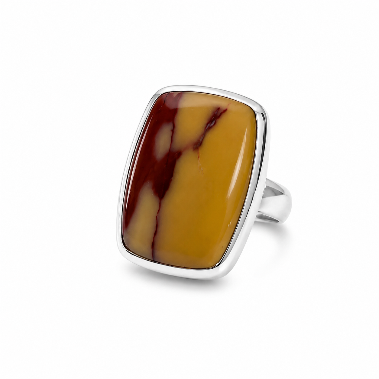 Mookaite Sterling Silver Ring (Size L)