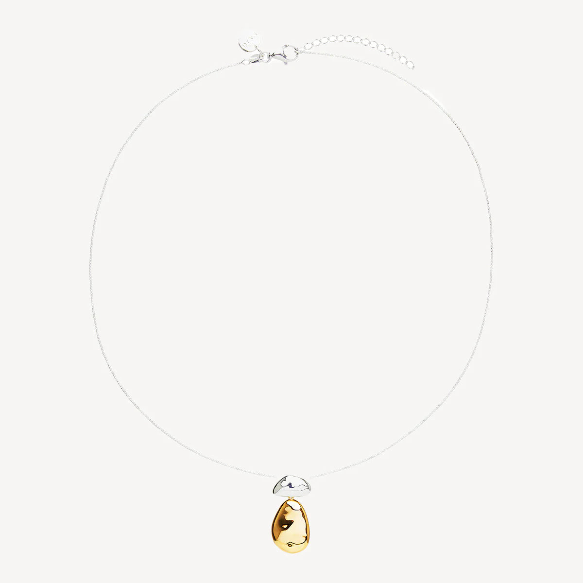 Double Pebblet Two-Tone Pendant