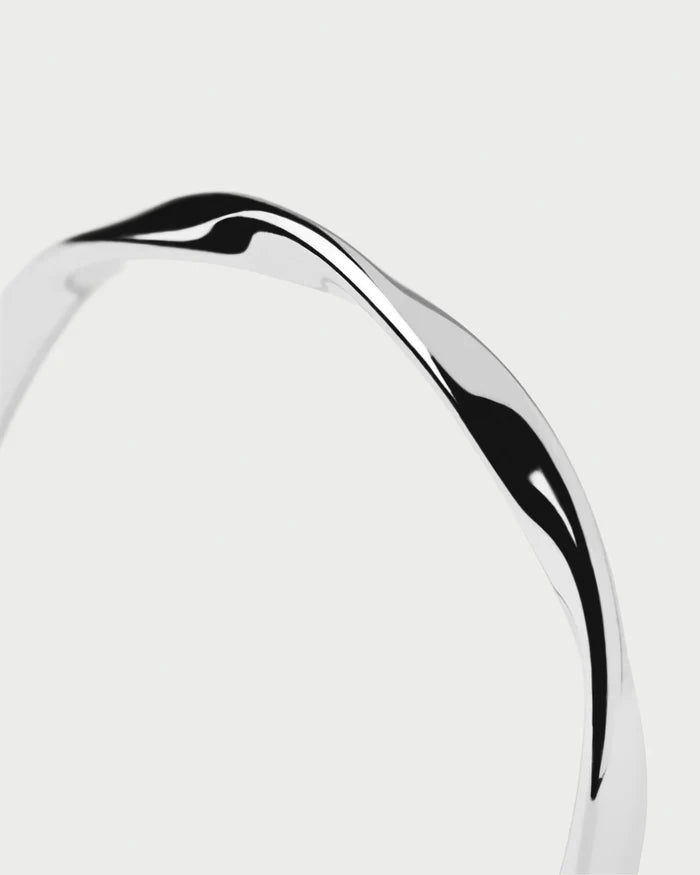 PDPAOLA - Twist Sterling Silver Ring (Size L)