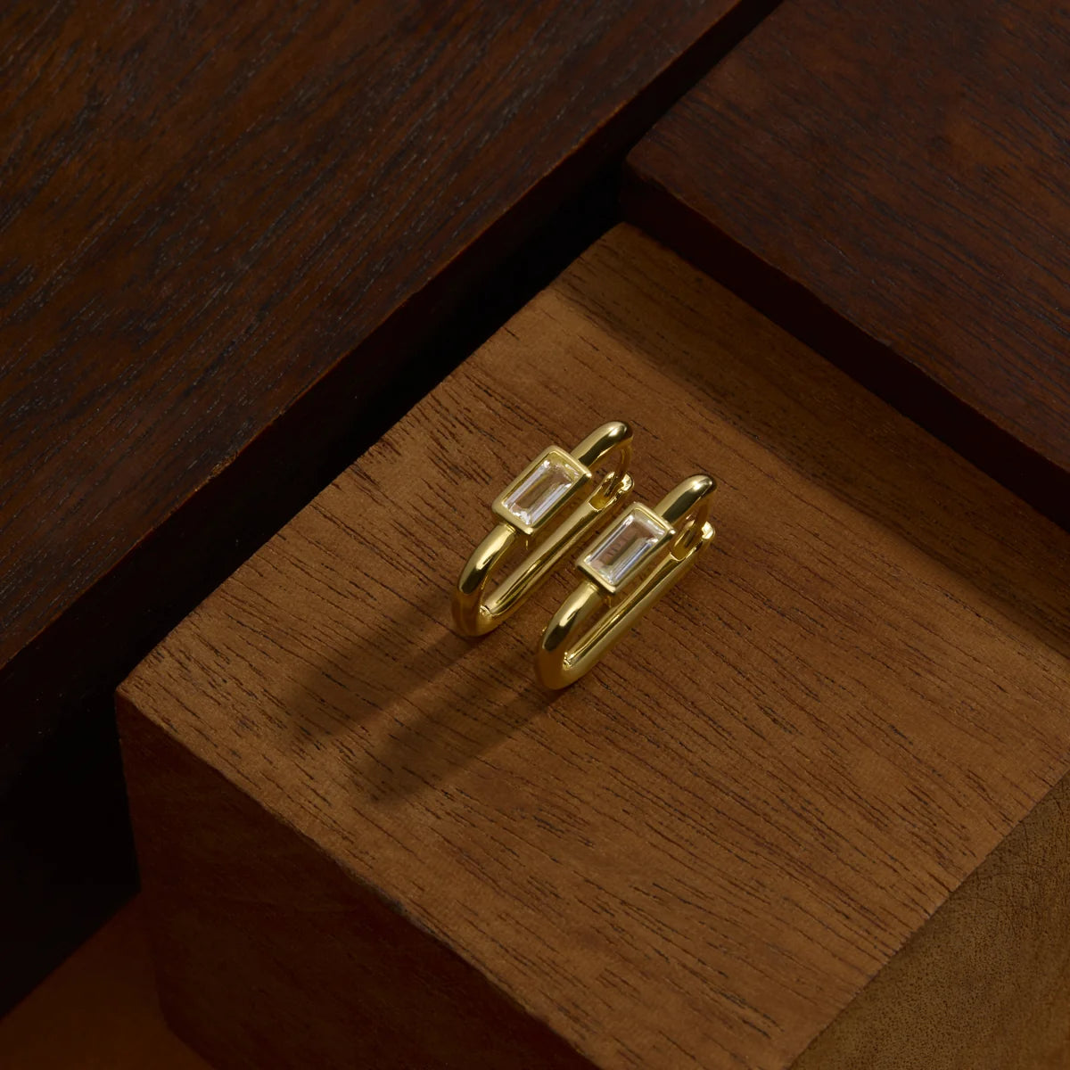 Skye Cubic Zirconia Huggie Earrings
