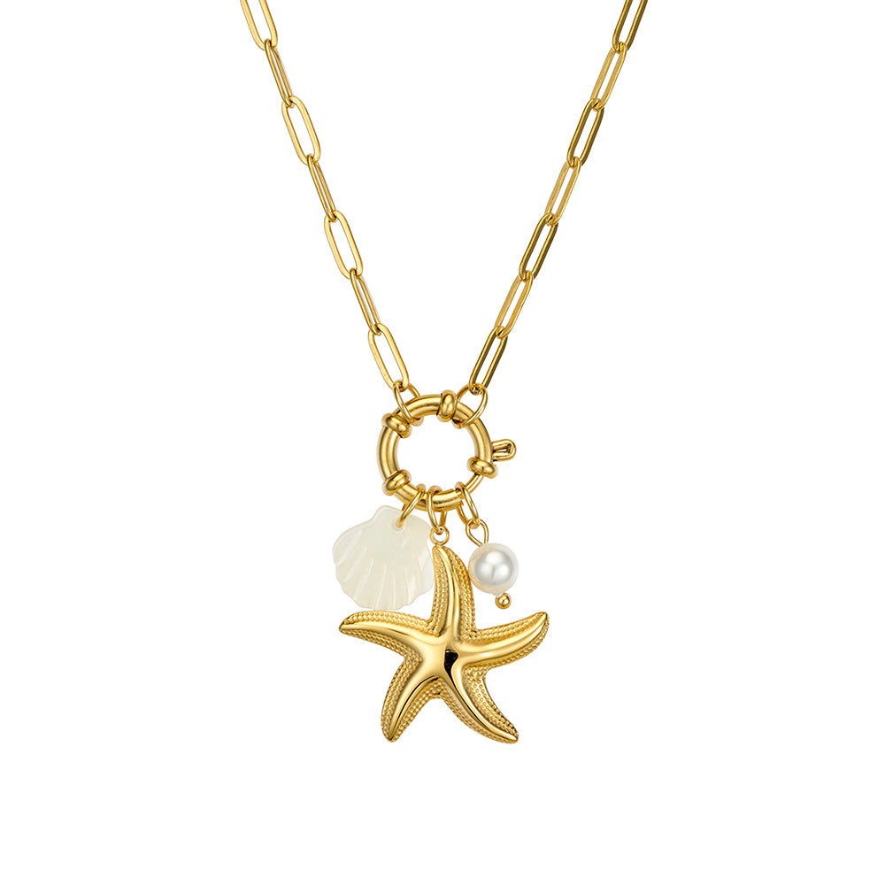 Asterius Starfish Charm Necklace