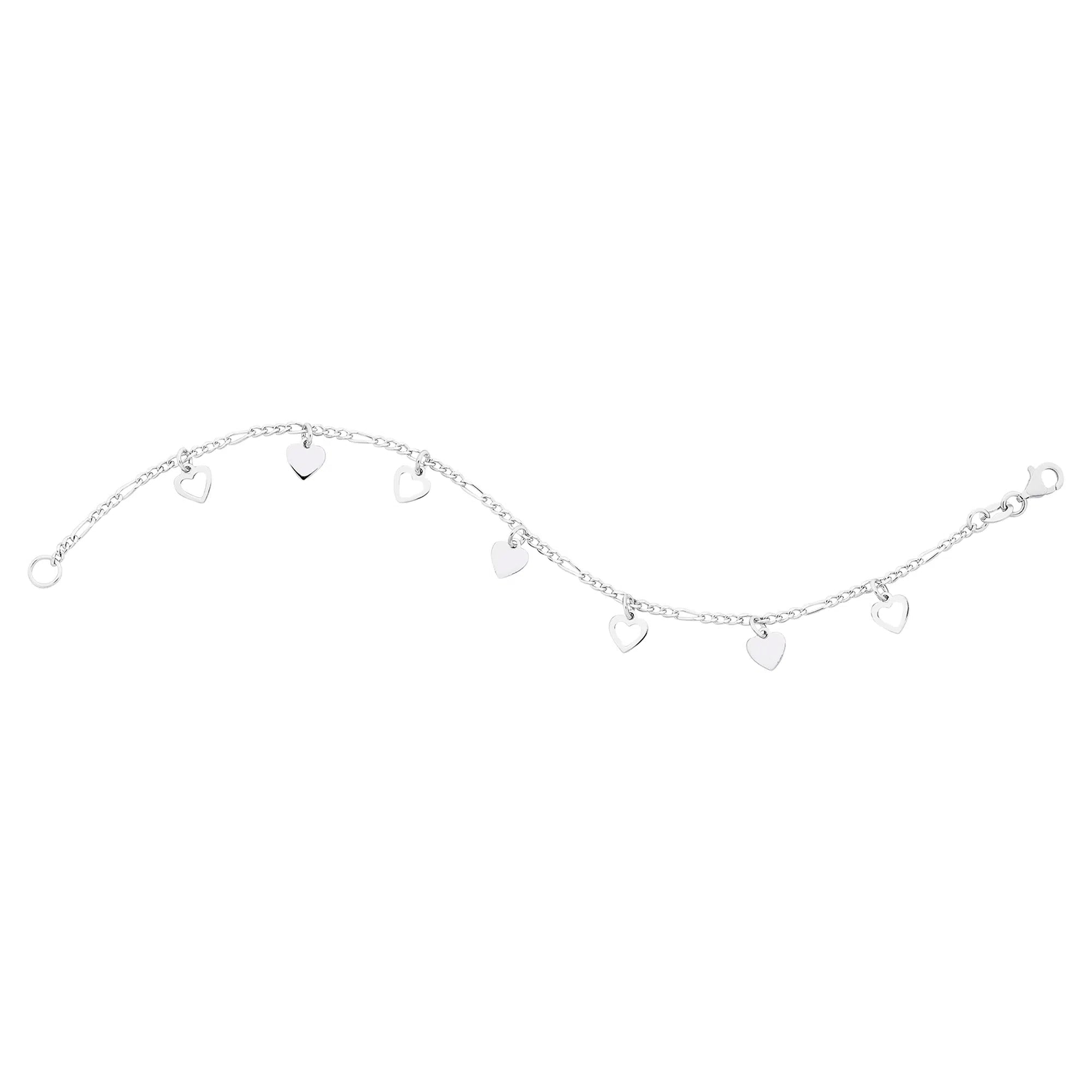 Sterling Silver Heart Bracelet