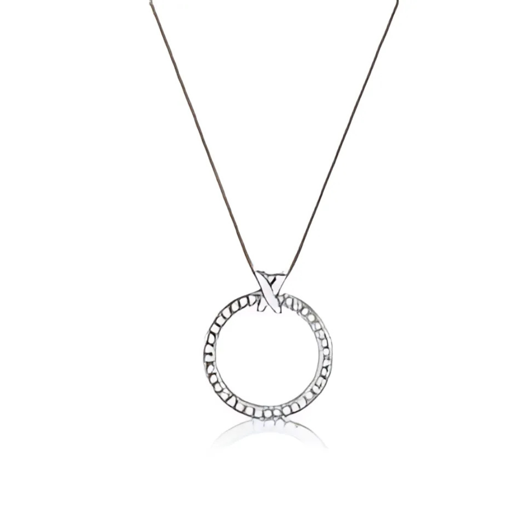 Cubic Zirconia Circle Necklace
