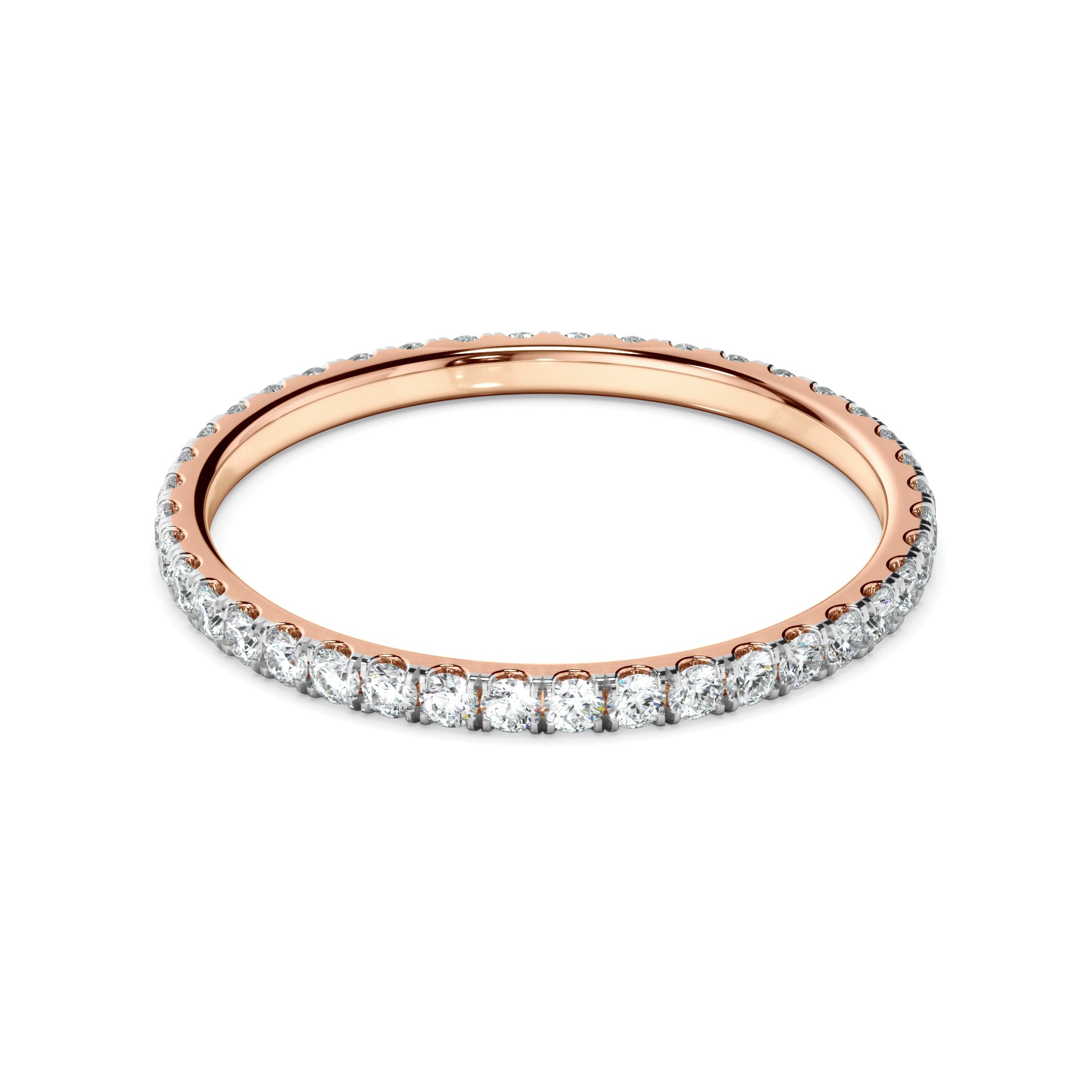 Celestia - Diamond Claw Set Eternity Wedding Ring