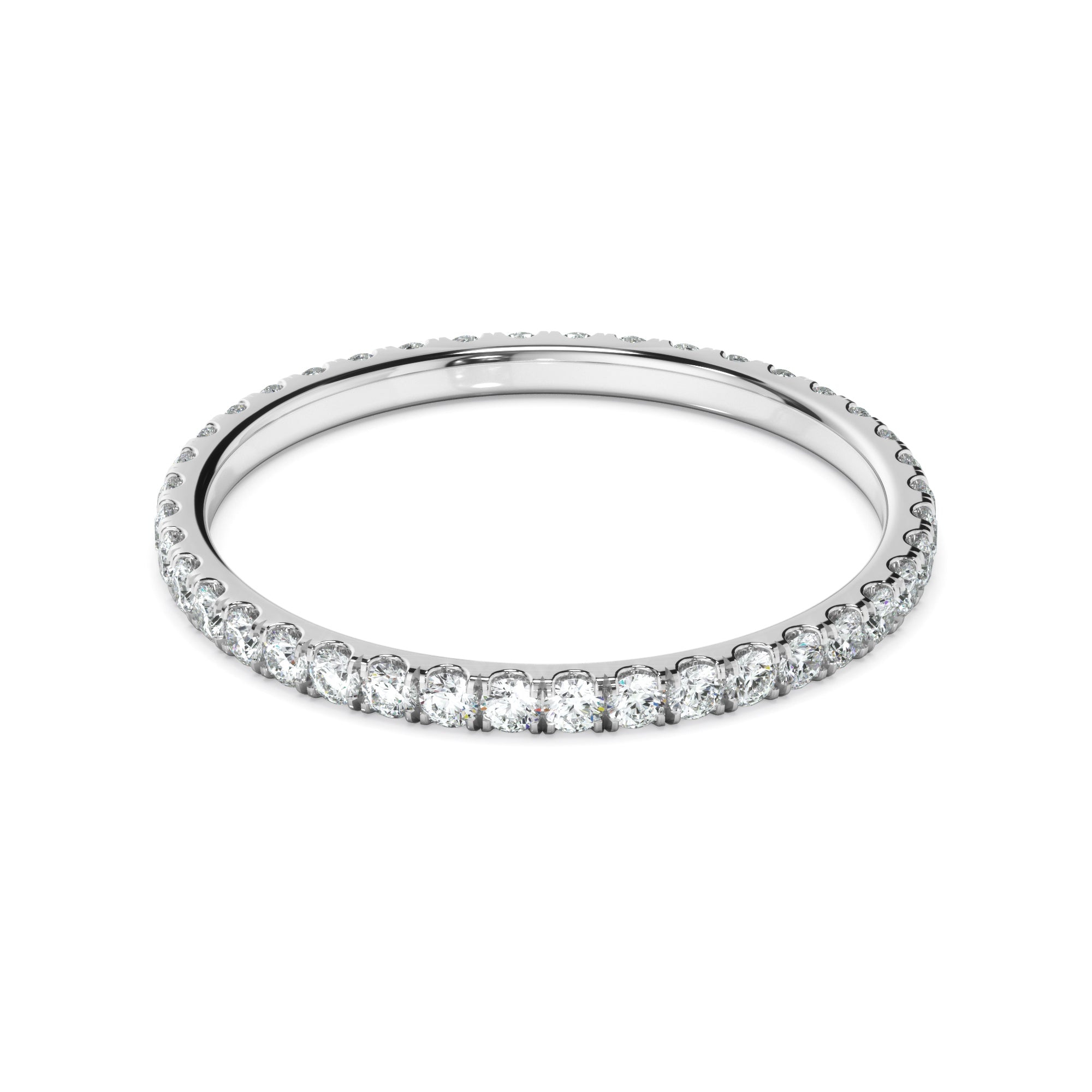 Celestia - Diamond Claw Set Eternity Wedding Ring
