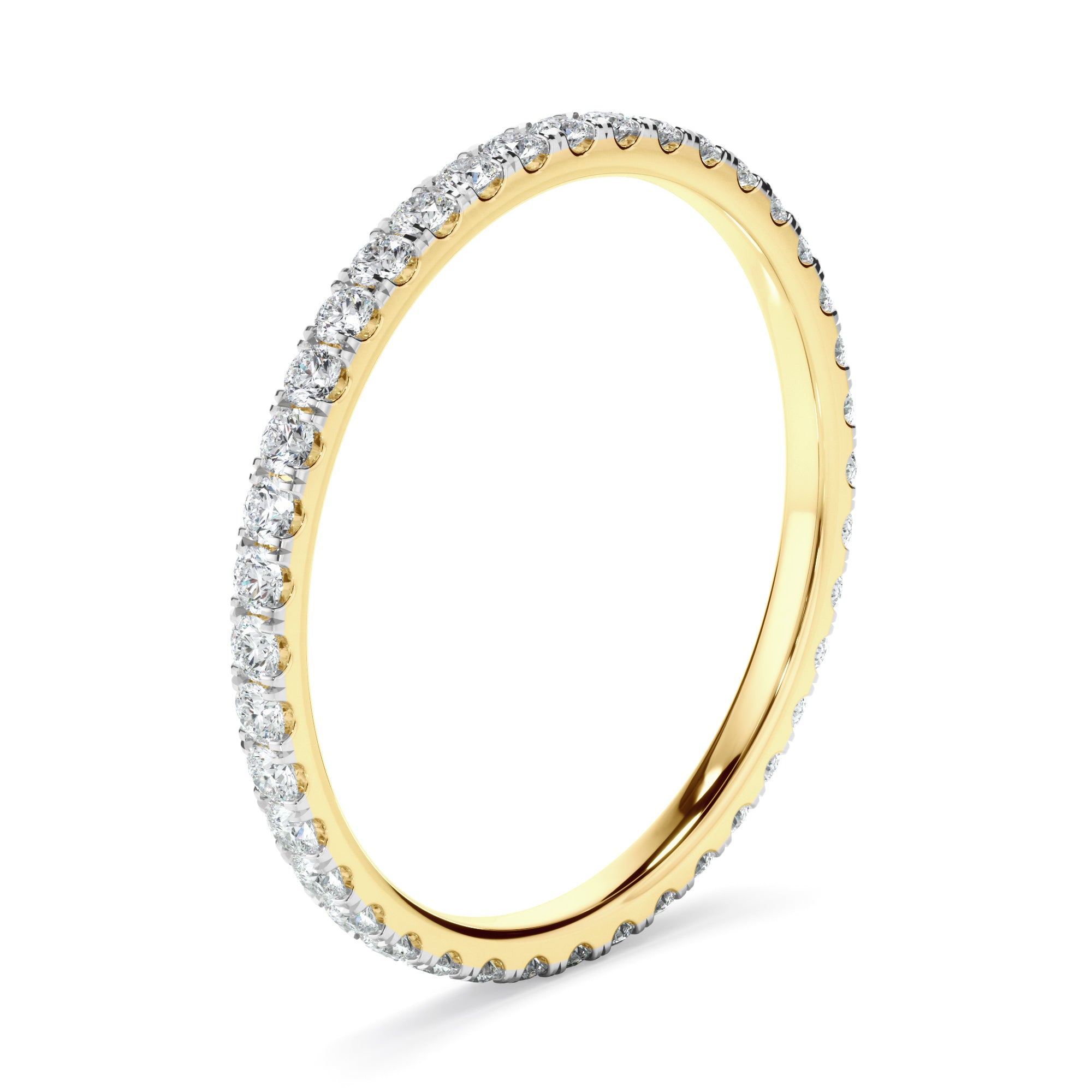 Celestia - Diamond Claw Set Eternity Wedding Ring