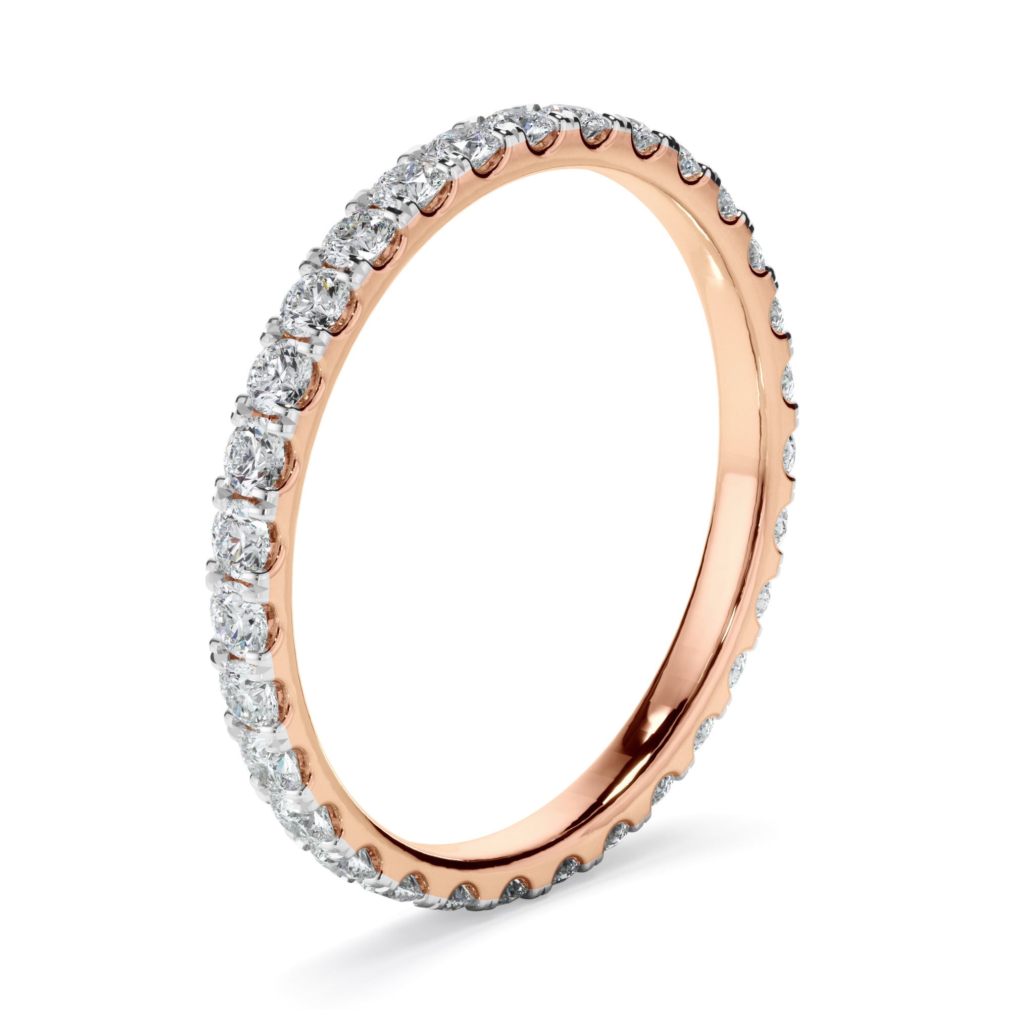 Lilly - Diamond Claw Set Eternity Wedding Ring