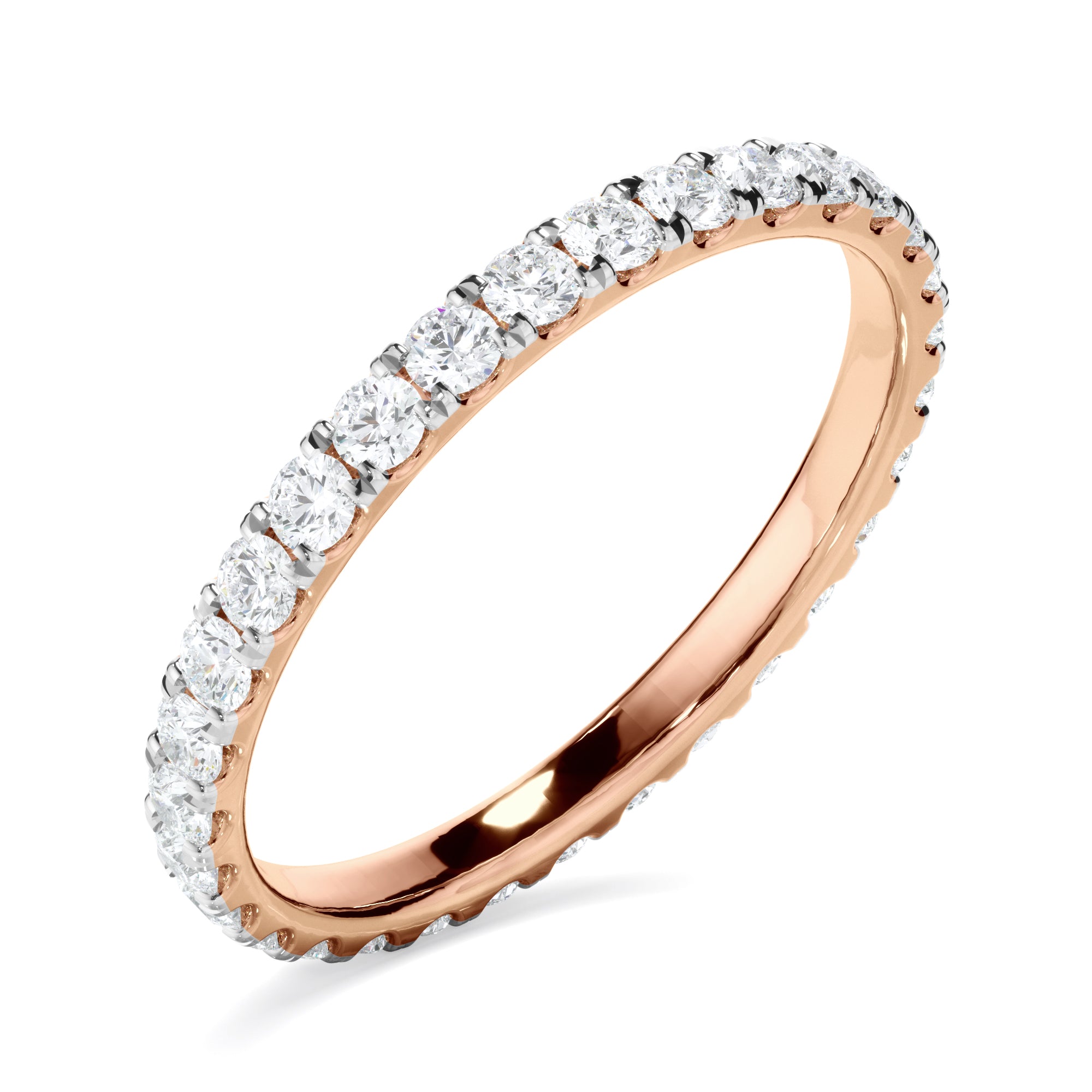Lilly - Diamond Claw Set Eternity Wedding Ring