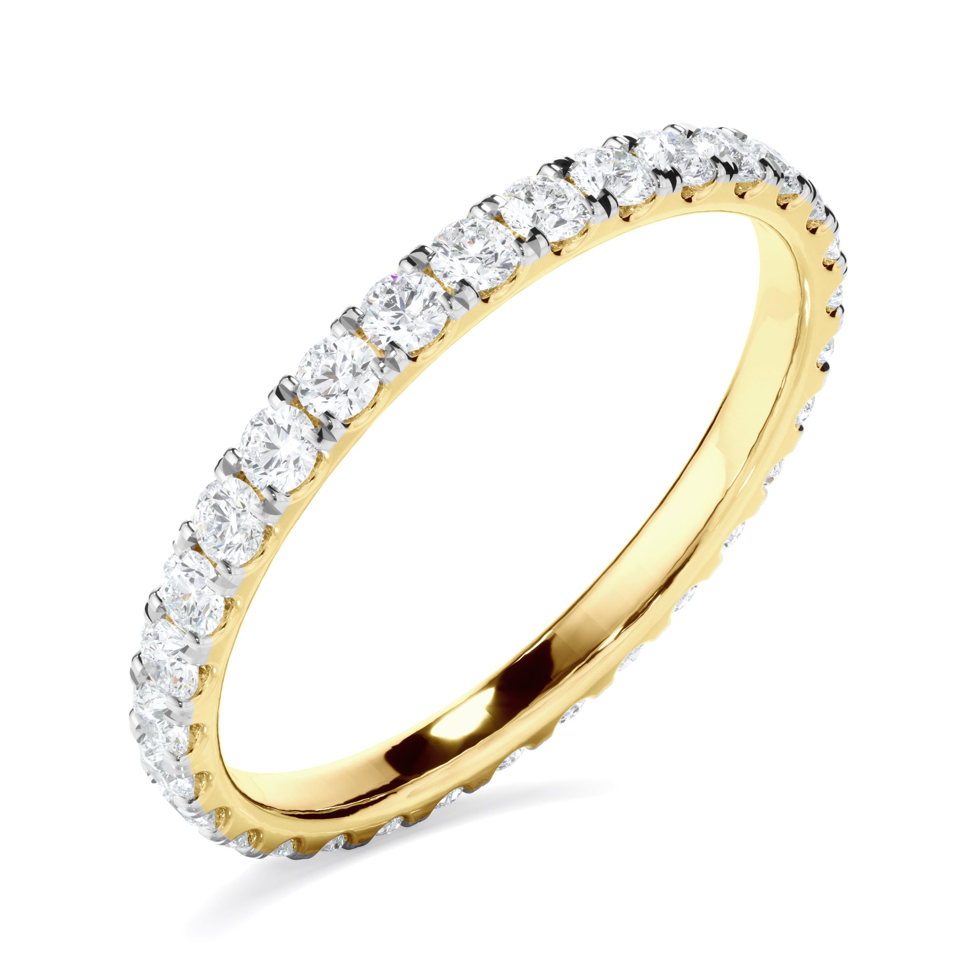 Lilly - Diamond Claw Set Eternity Wedding Ring