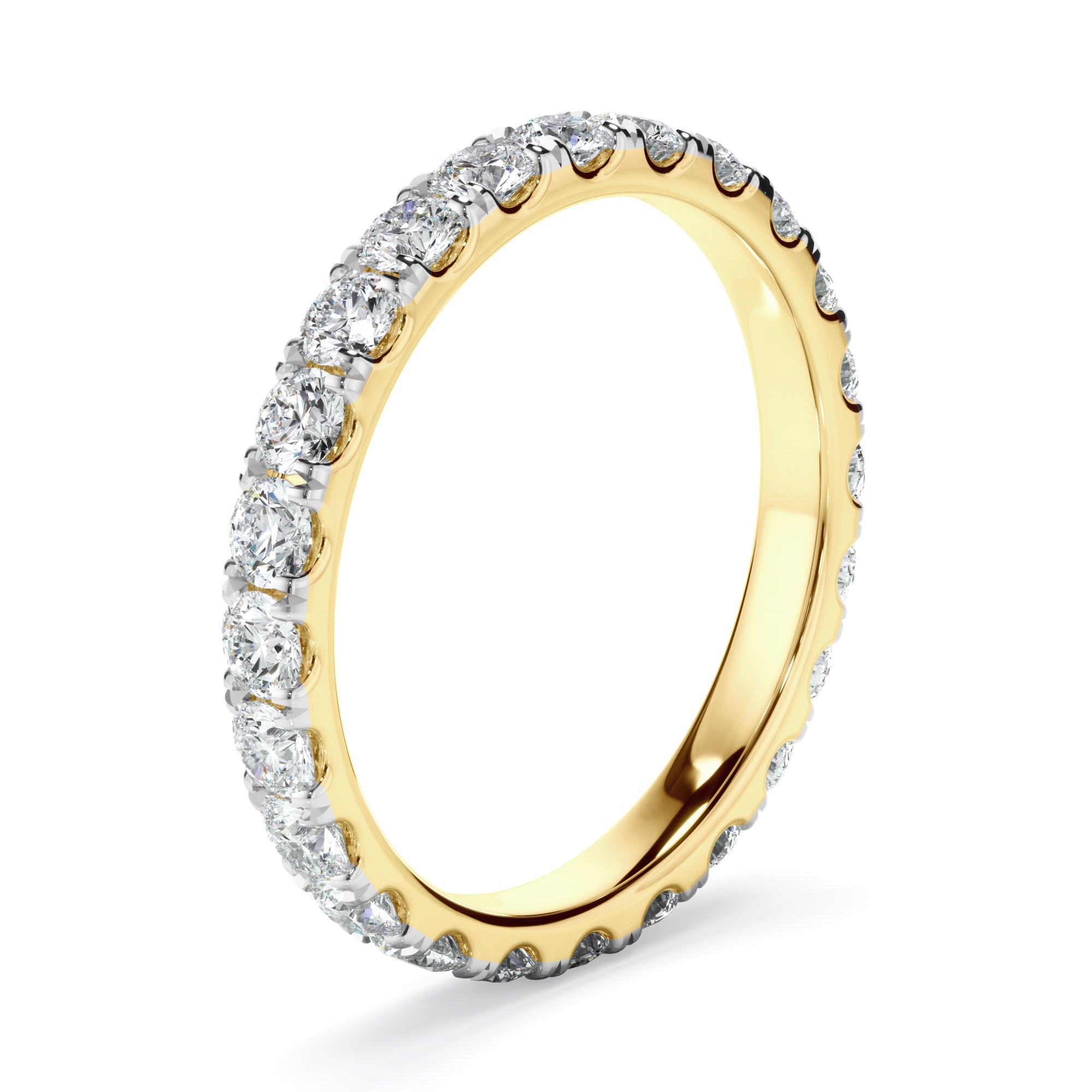 Cecilia - Diamond Claw Set Wedding Ring