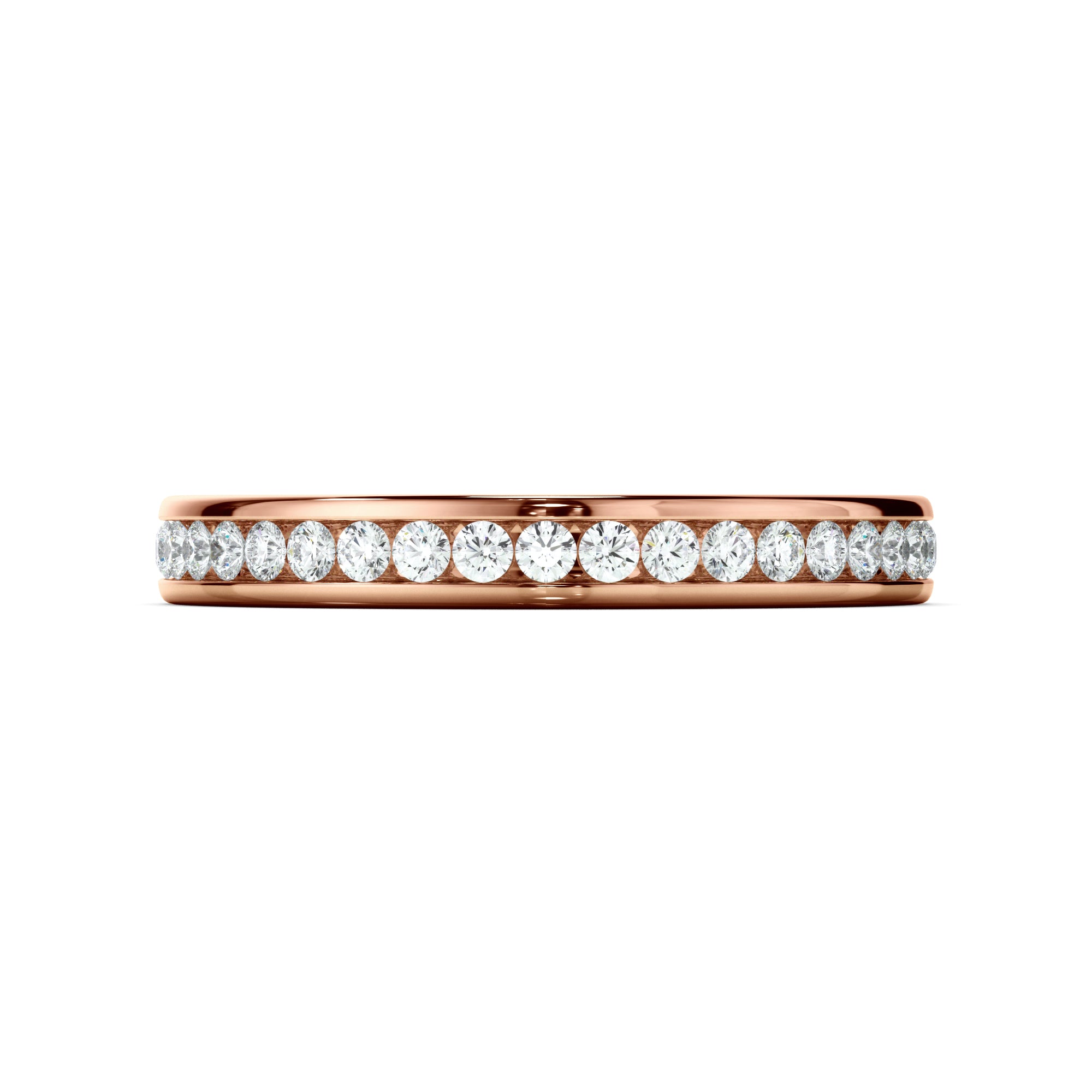 Camille - Diamond Channel Set Eternity Wedding Ring