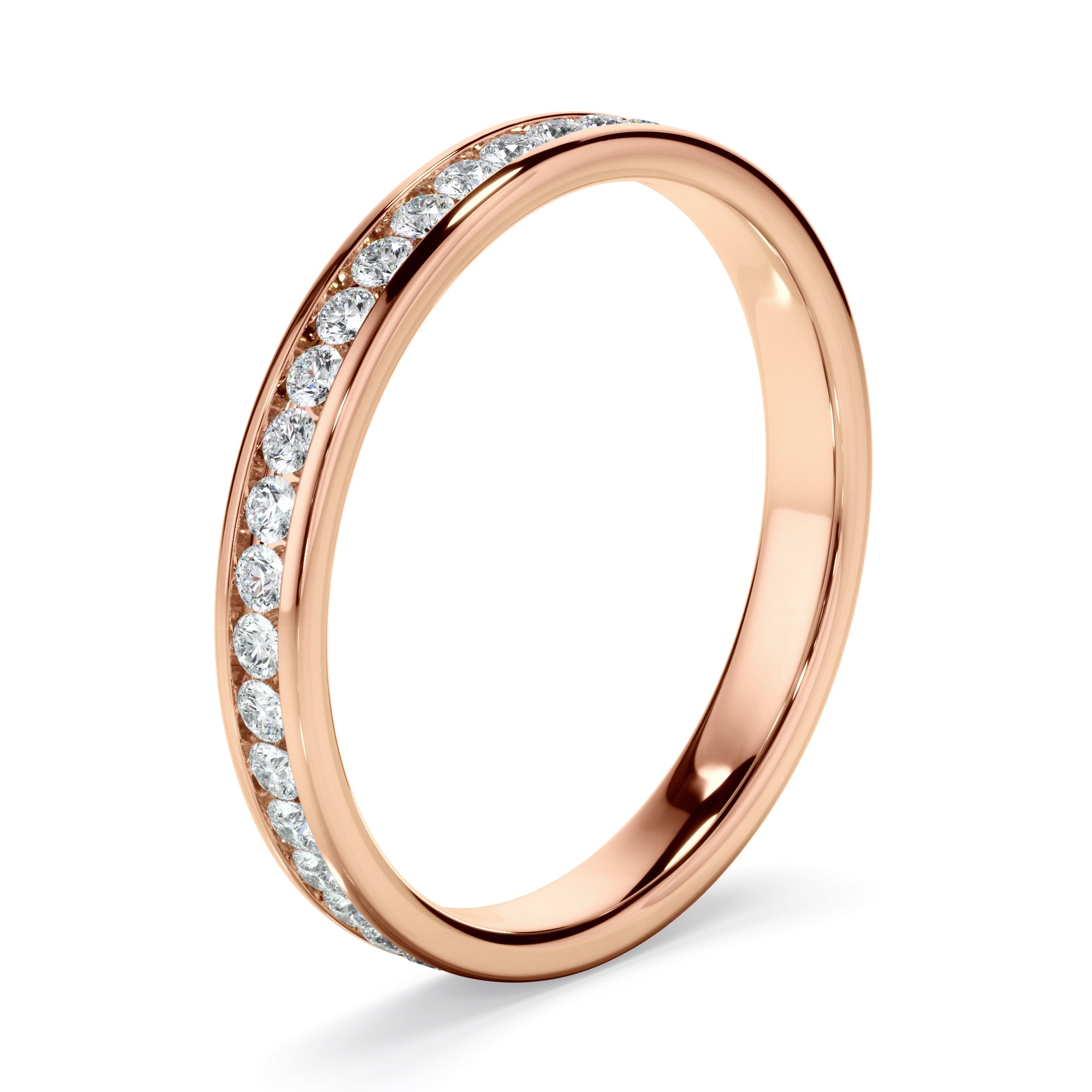 Camille - Diamond Channel Set Eternity Wedding Ring